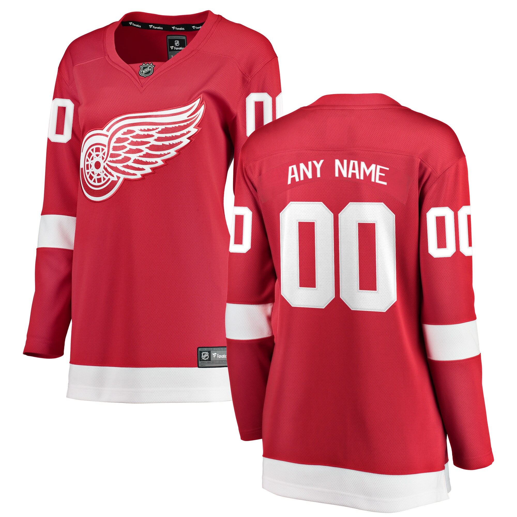 Red Wings Red Jersey Fanatics - Fanatics Red Wings Red Jersey - Custom