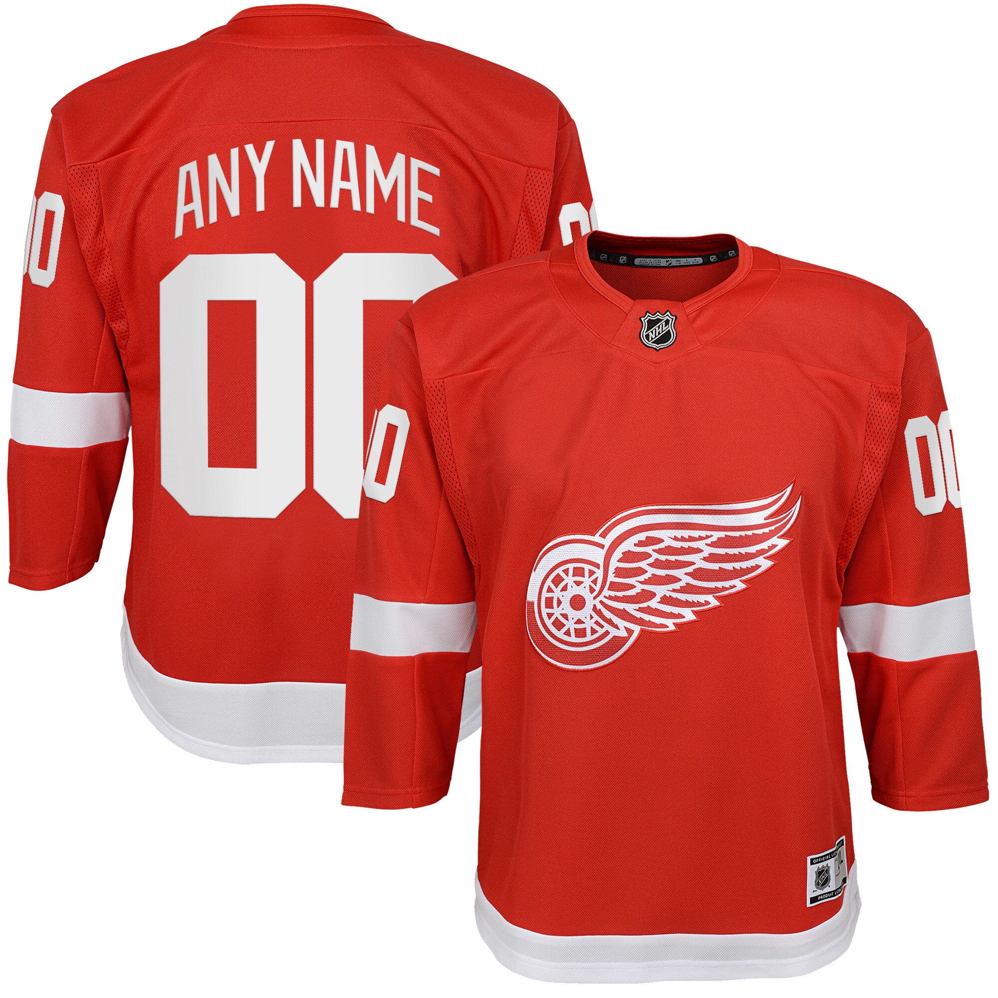 Red Wings Red Personalized Jersey - Customize Yours!