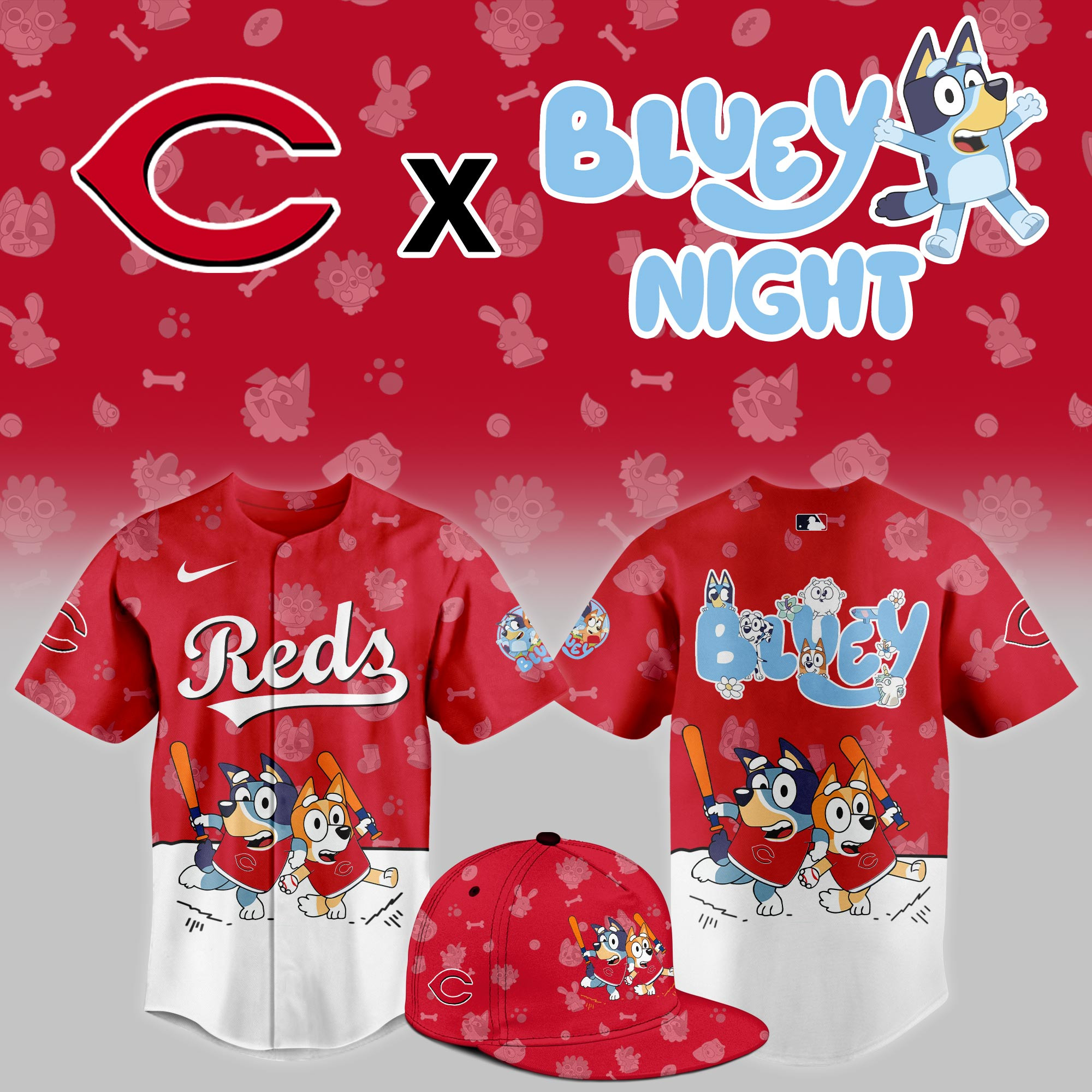 Reds Bluey Night Jersey - Cincinnati Limited Edition Nike