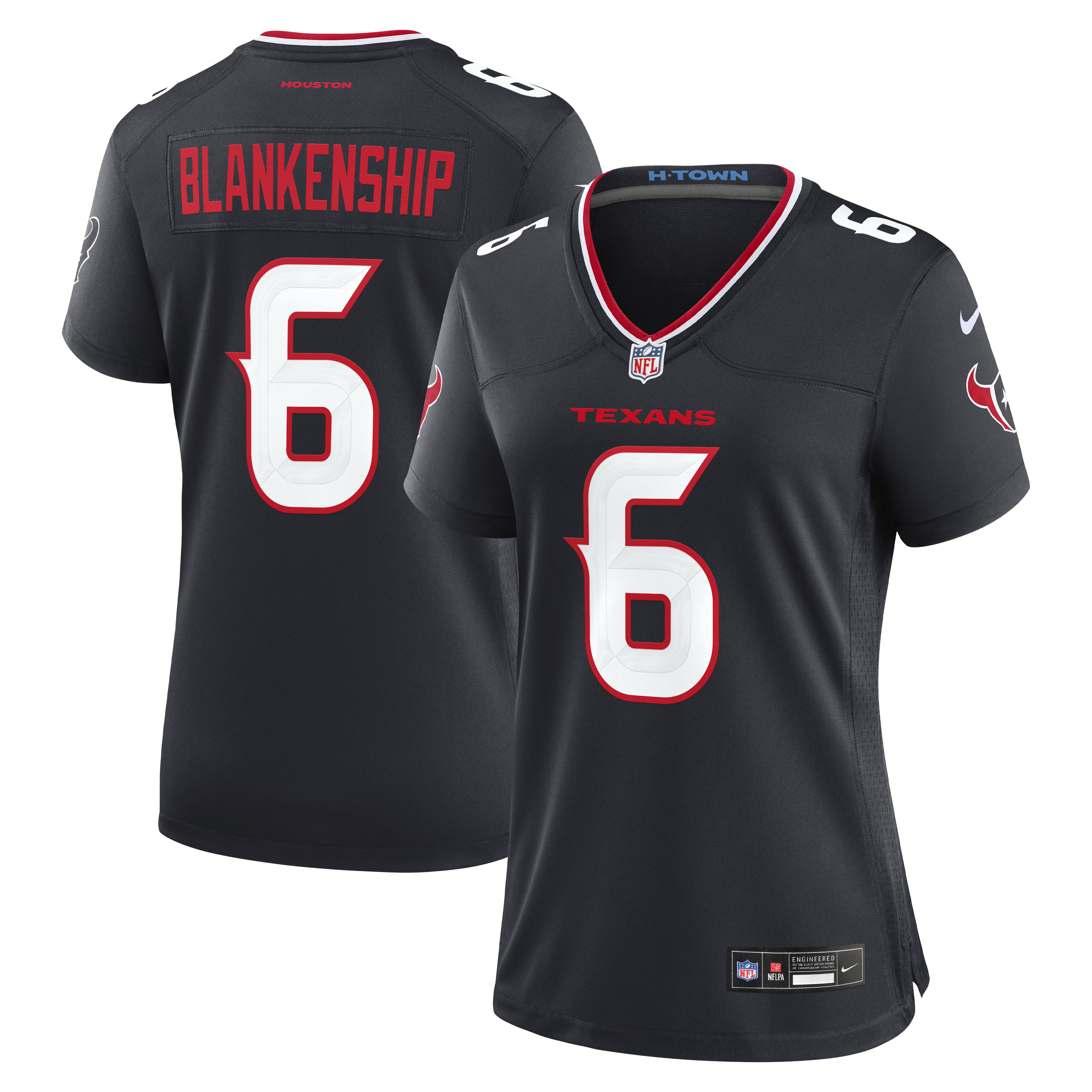 Reed Blankenship Houston Texans Women's Team Game Jersey - Navy