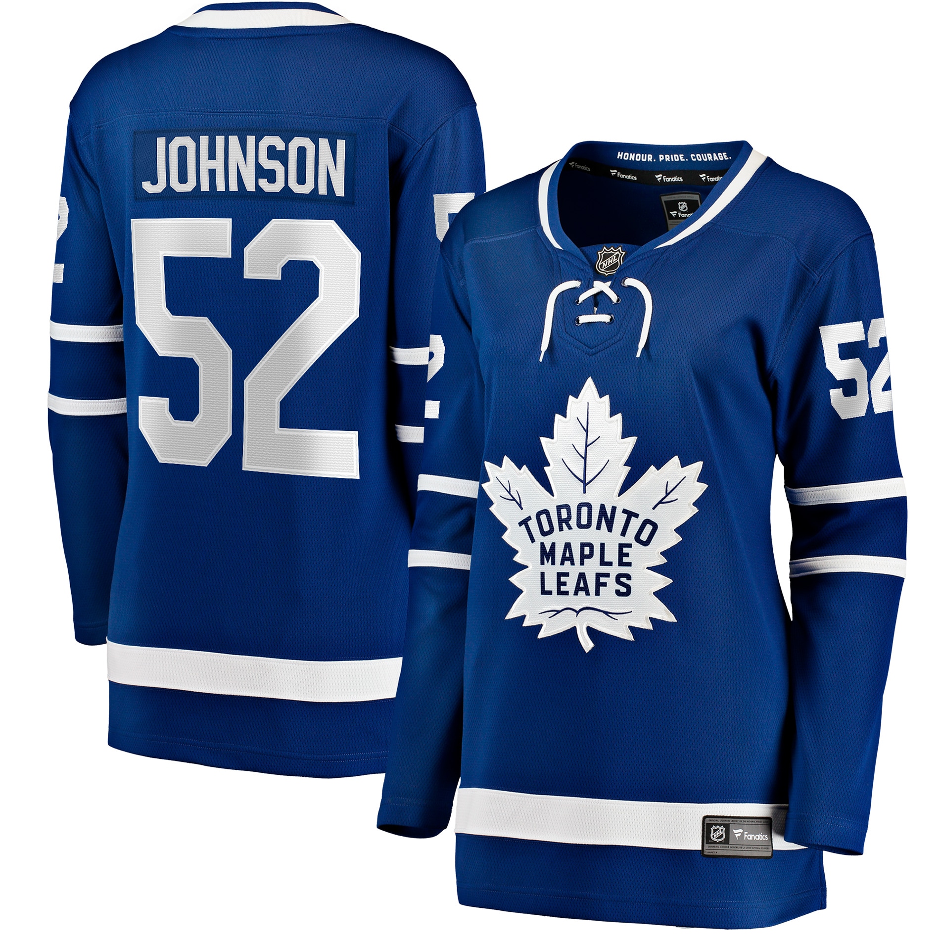 Reese Johnson Toronto Maple Leafs Fanatics Women's Home Breakaway Player Jersey - Blue