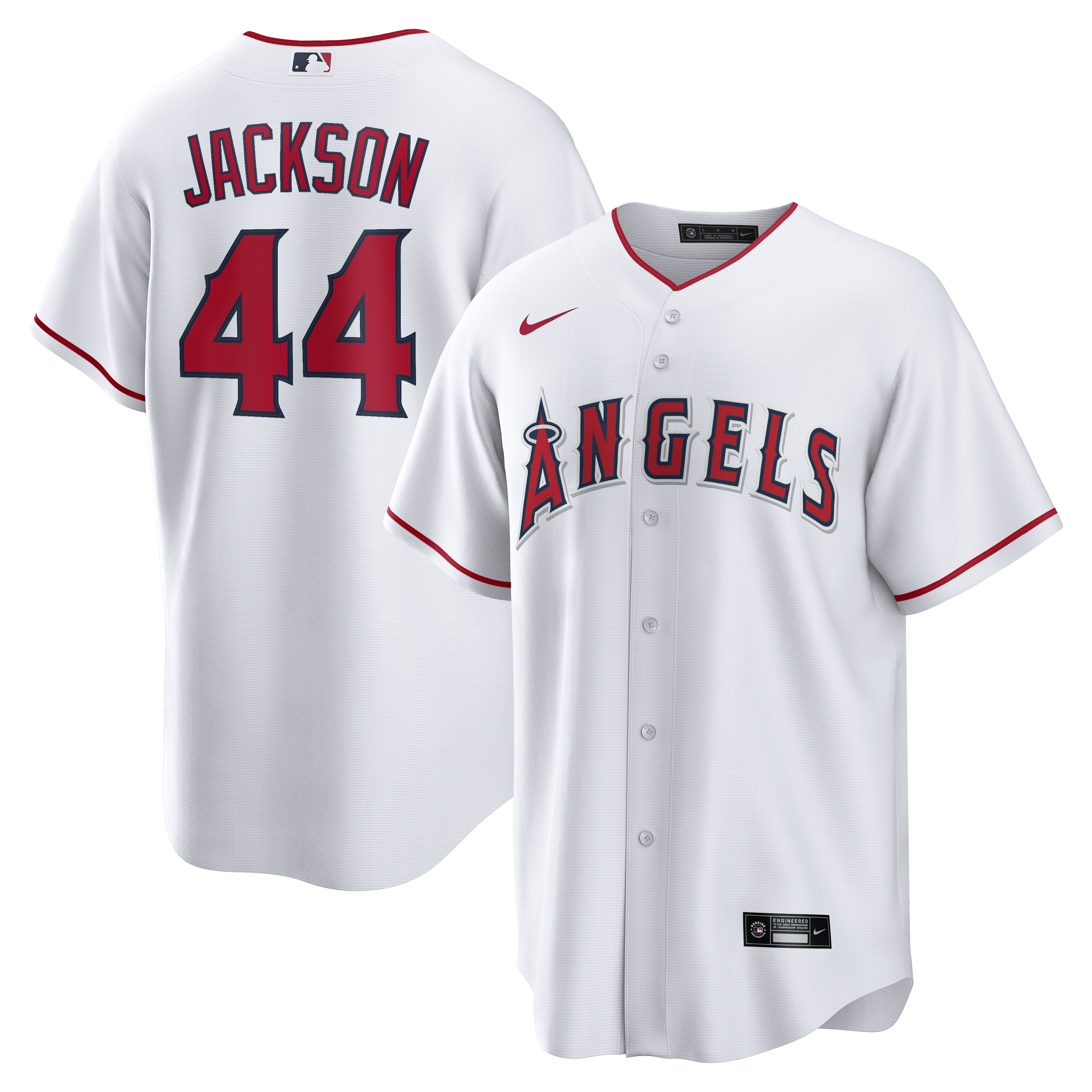 Reggie Jackson Los Angeles Angels Home Retired Player Jersey - White