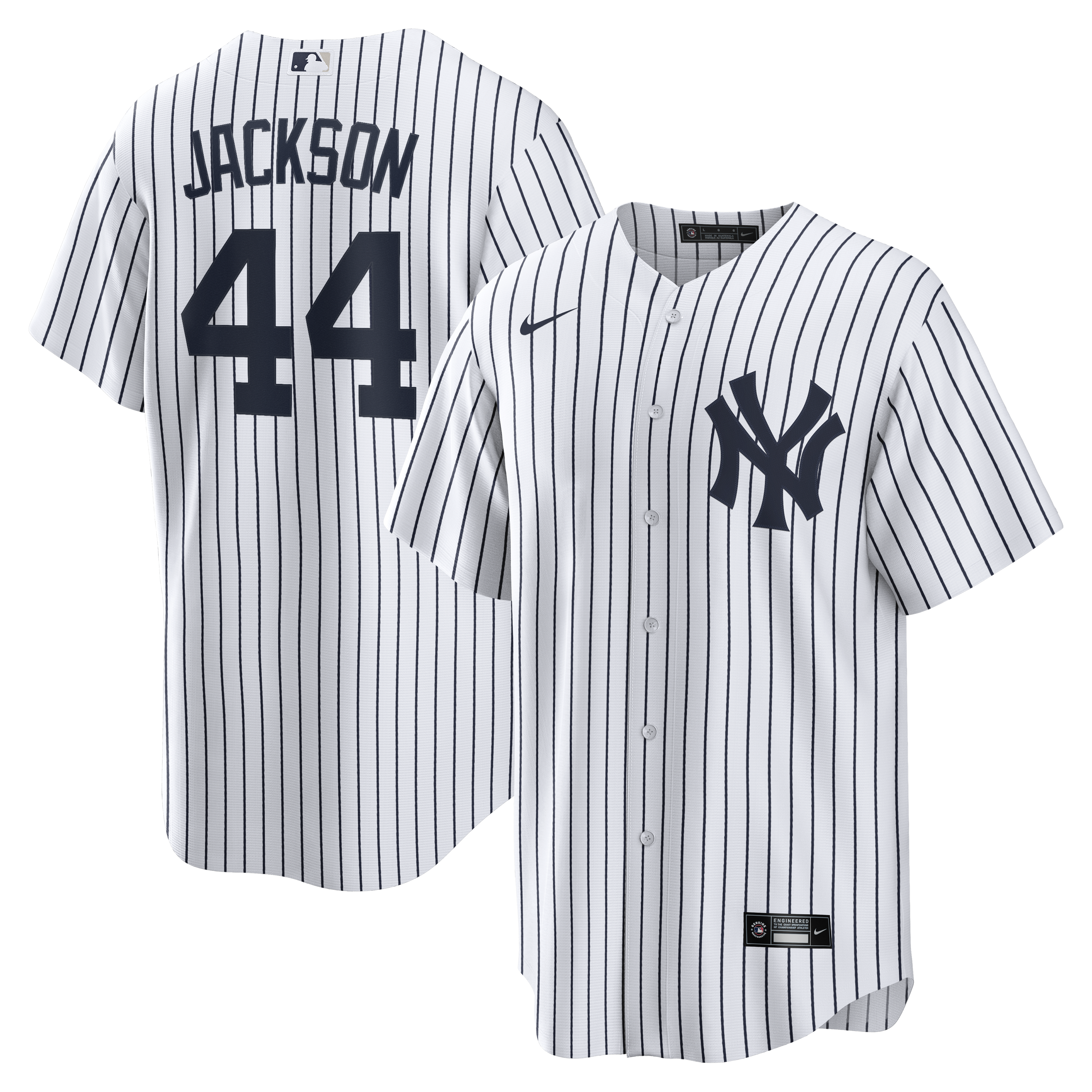 Reggie Jackson New York Yankees Home Retired Player Jersey - White