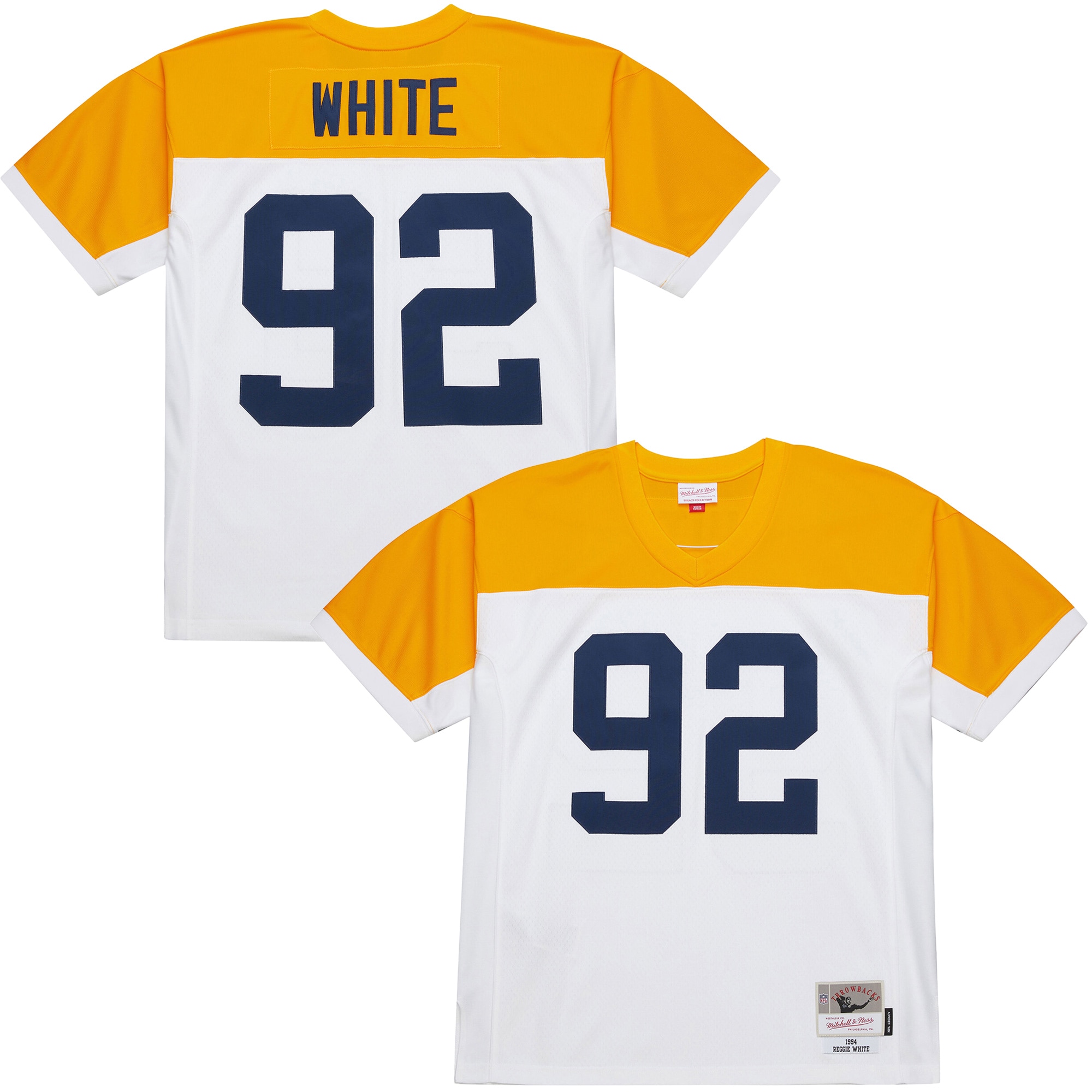 Reggie White Green Bay Packers 1994 Legacy Jersey - White