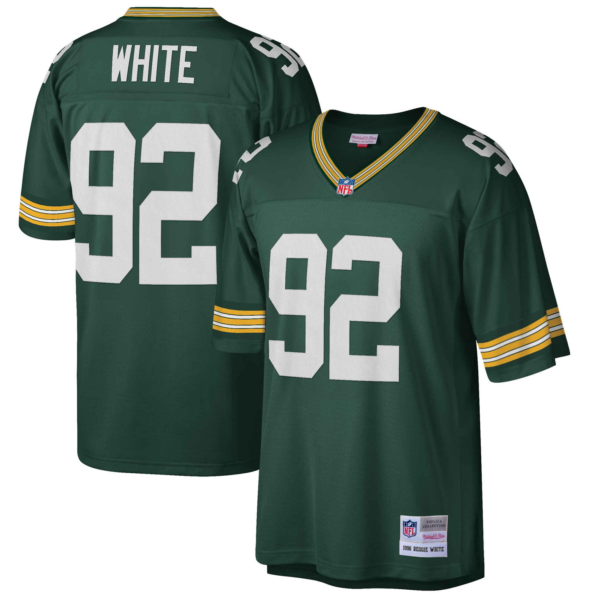Reggie White Green Bay Packers Big & Tall 1996 Retired Player Jersey - Green