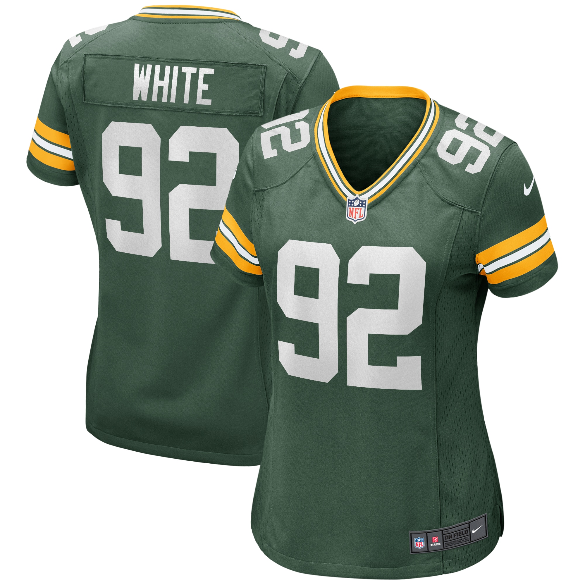 Reggie White Green Bay Packers Women's Game Retired Player Jersey - Green