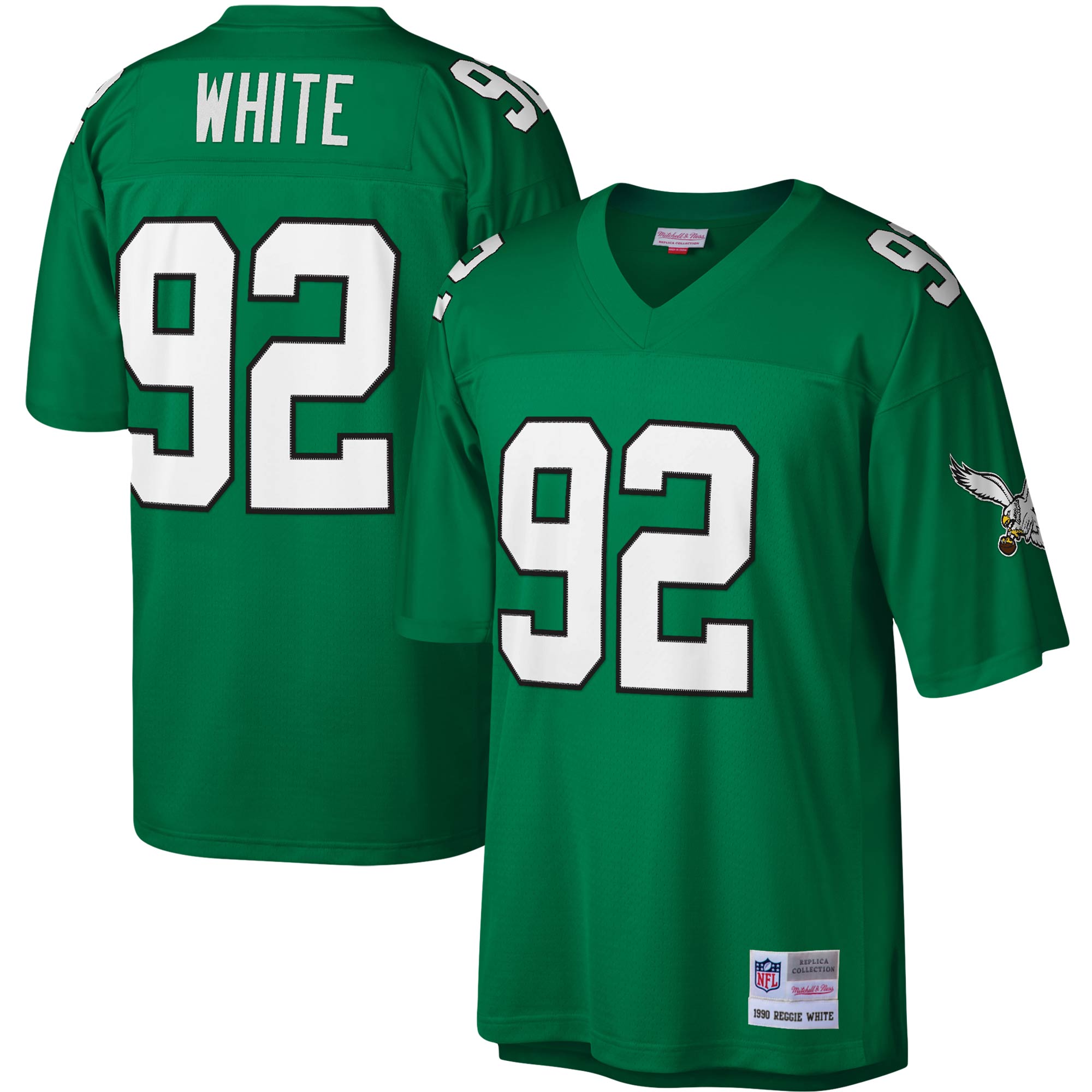 Reggie White Philadelphia Eagles Legacy Jersey - Kelly Green