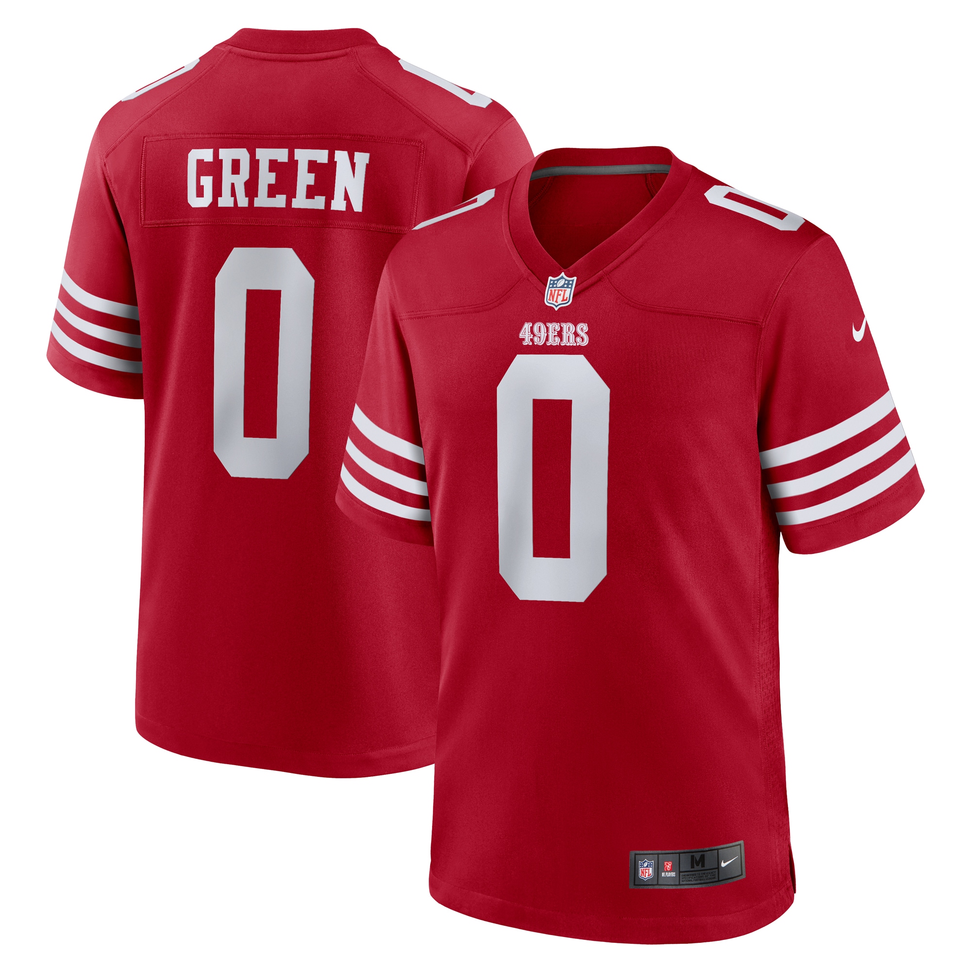 Renardo Green San Francisco 49ers Game Jersey - Scarlet