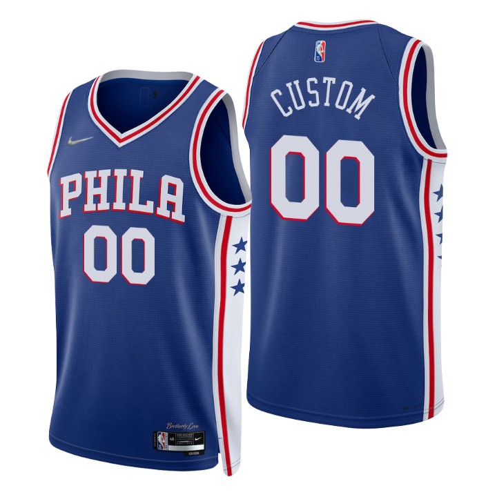 replica Nike 76ers Blue Custom Jersey - Nike 76ers Blue Custom Jersey