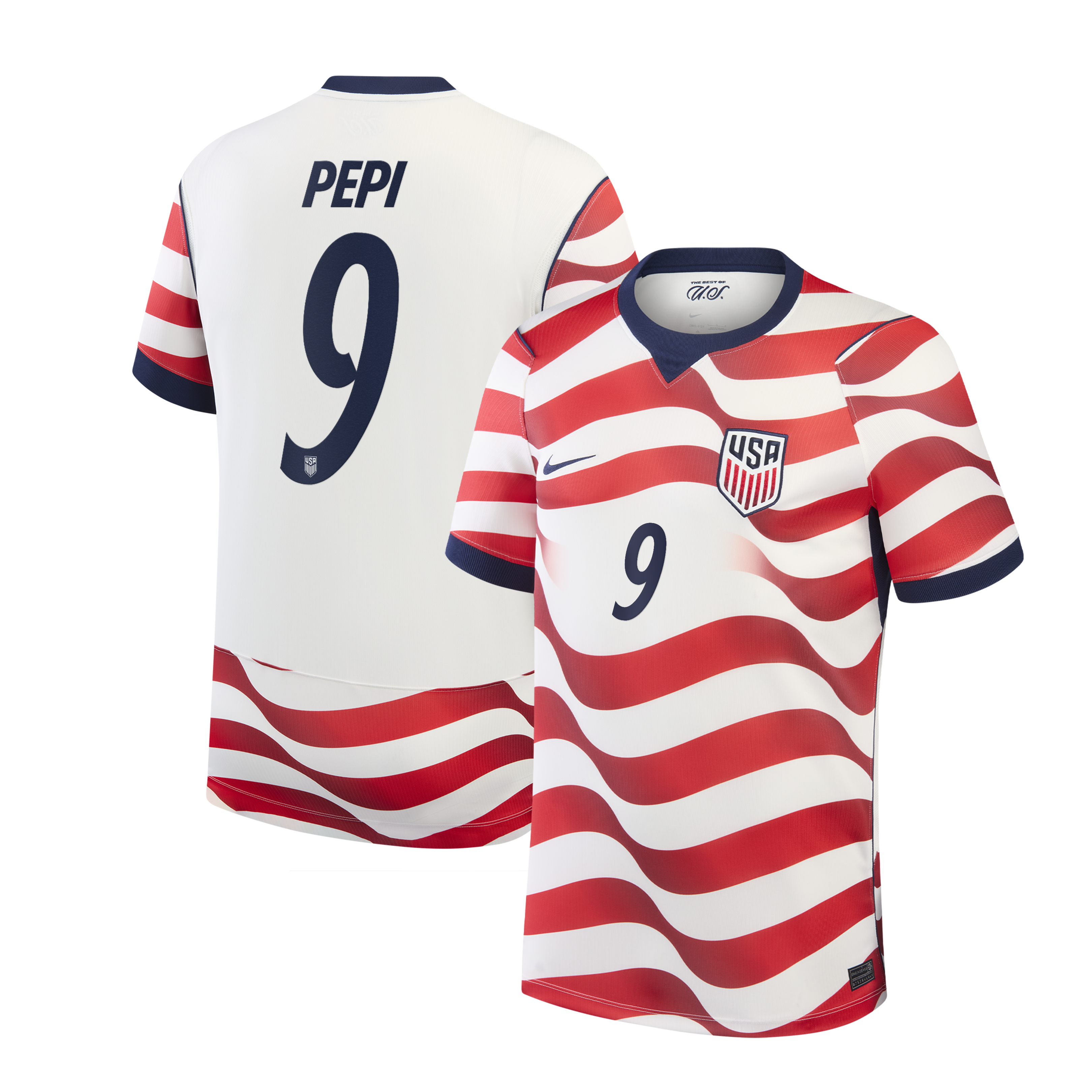 Ricardo Pepi USMNT 2026 Home Stadium Jersey - White