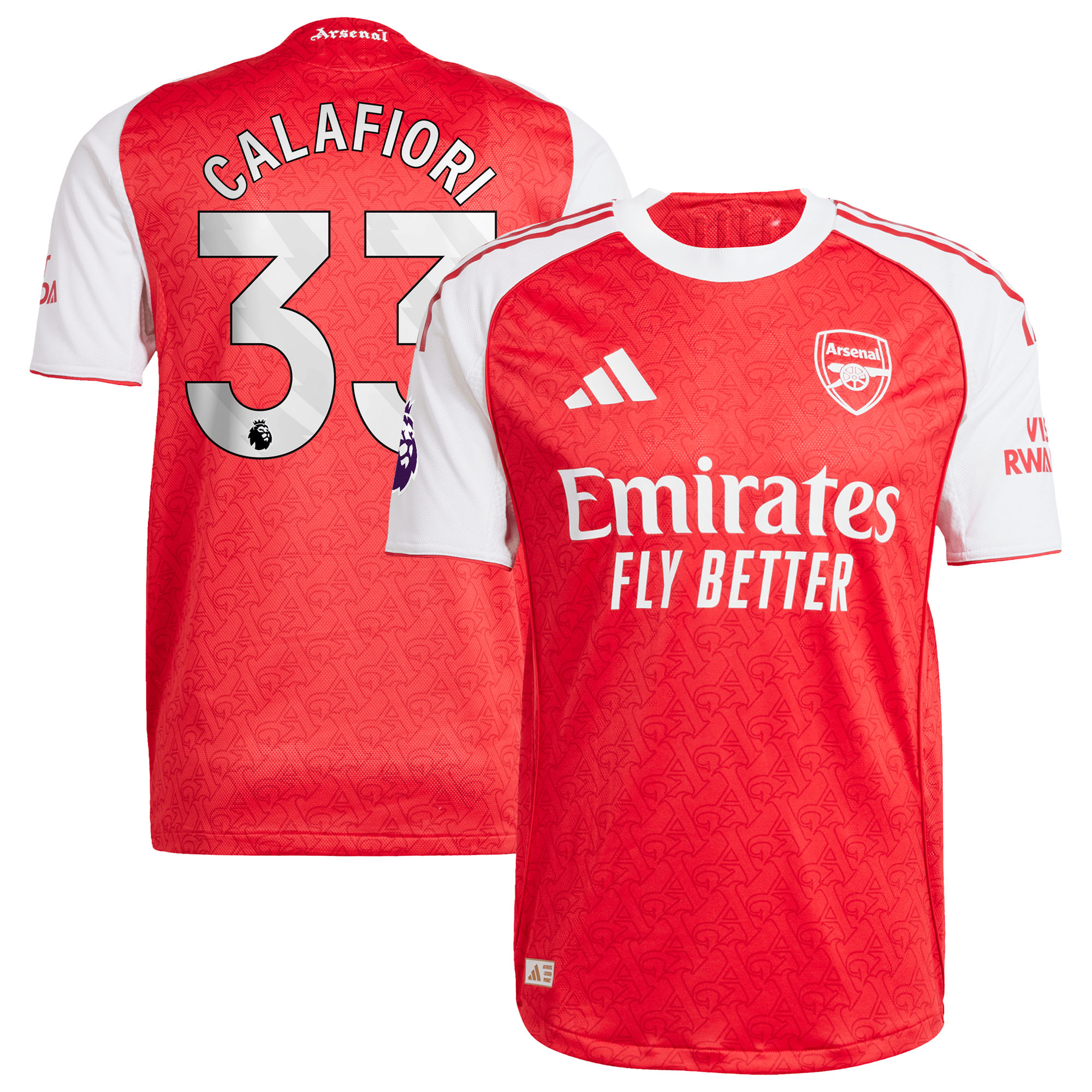 Riccardo Calafiori Arsenal 2025/26 Home Player Jersey