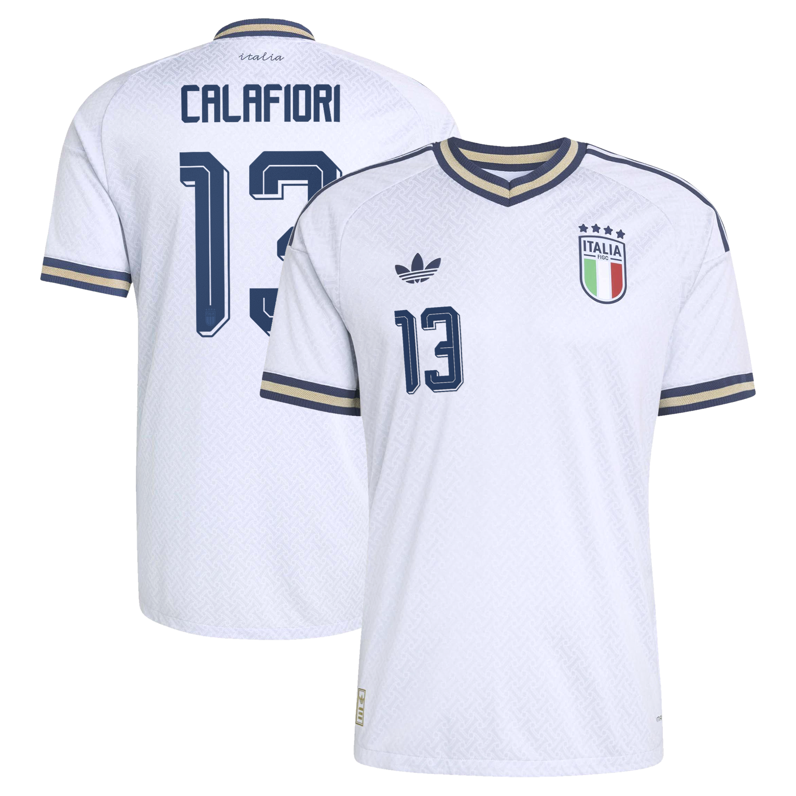 Riccardo Calafiori Italy National Team 2026 Away On-Field Jersey