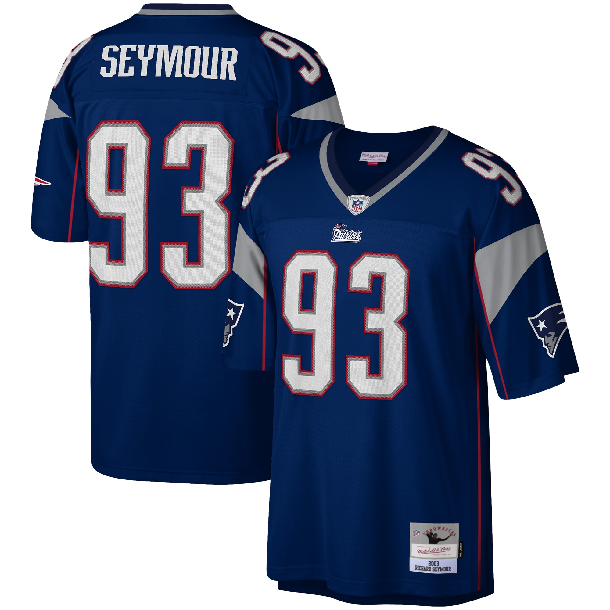 Richard Seymour New England Patriots Legacy Jersey - Navy