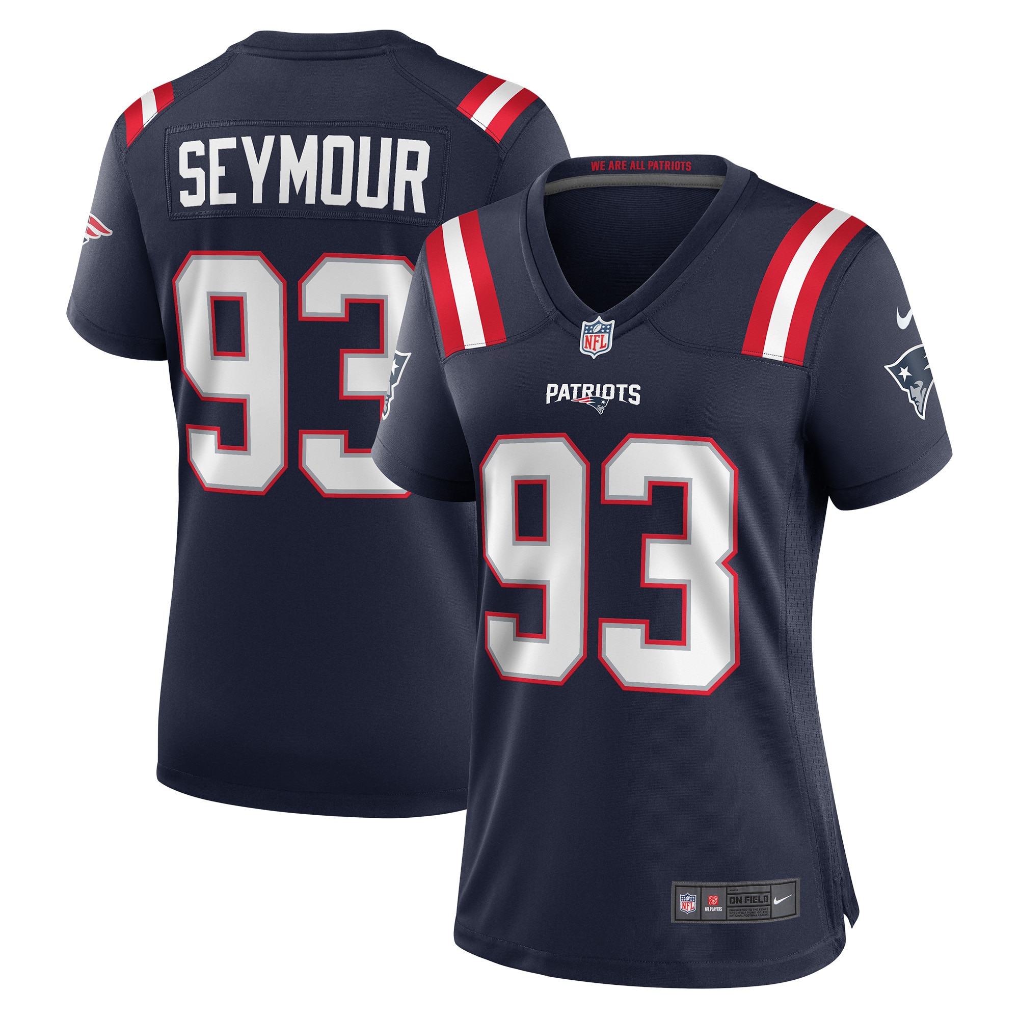 Richard Seymour New England Patriots Women's Retired Player Game Jersey - Navy