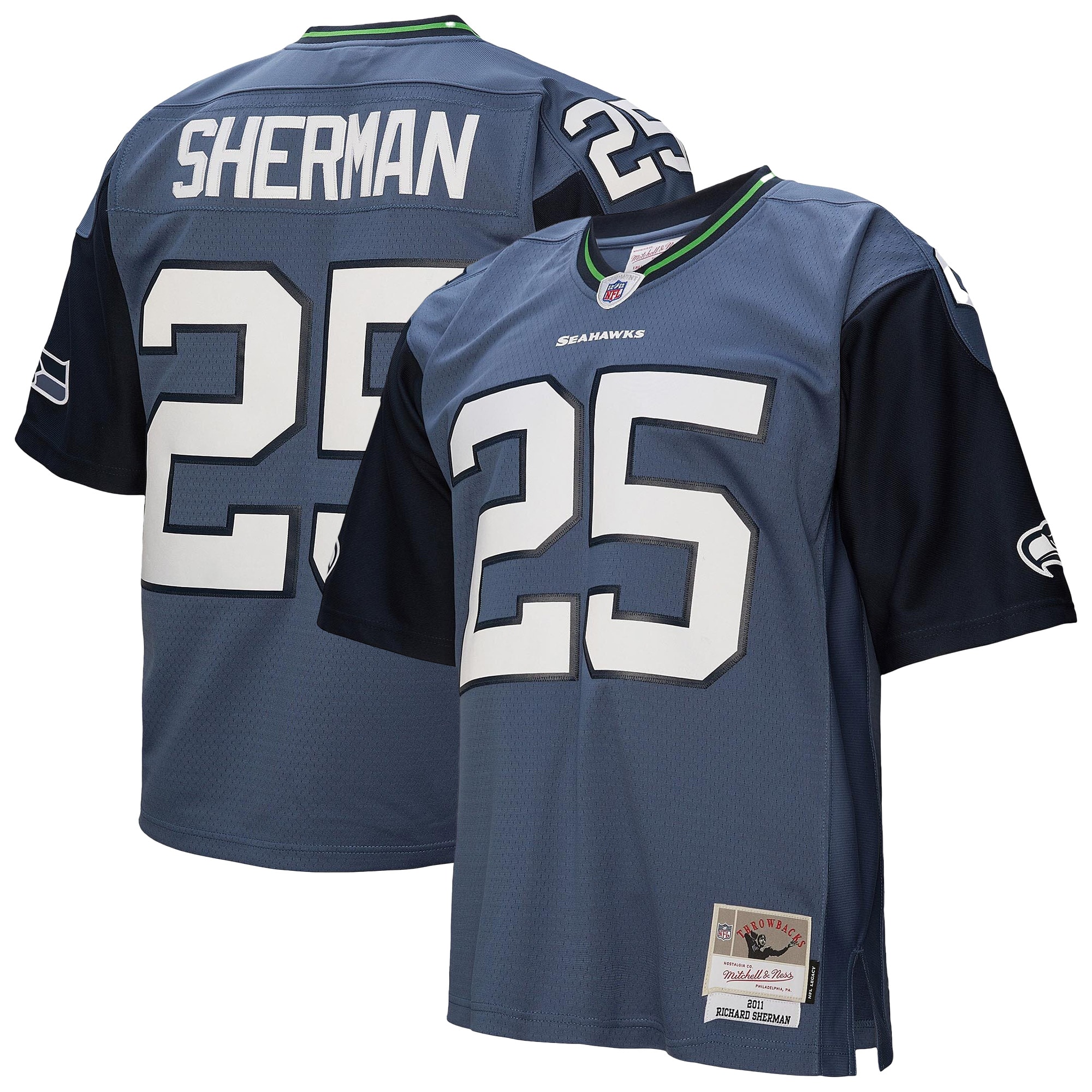 Richard Sherman Seattle Seahawks 2011 Legacy Jersey - Blue
