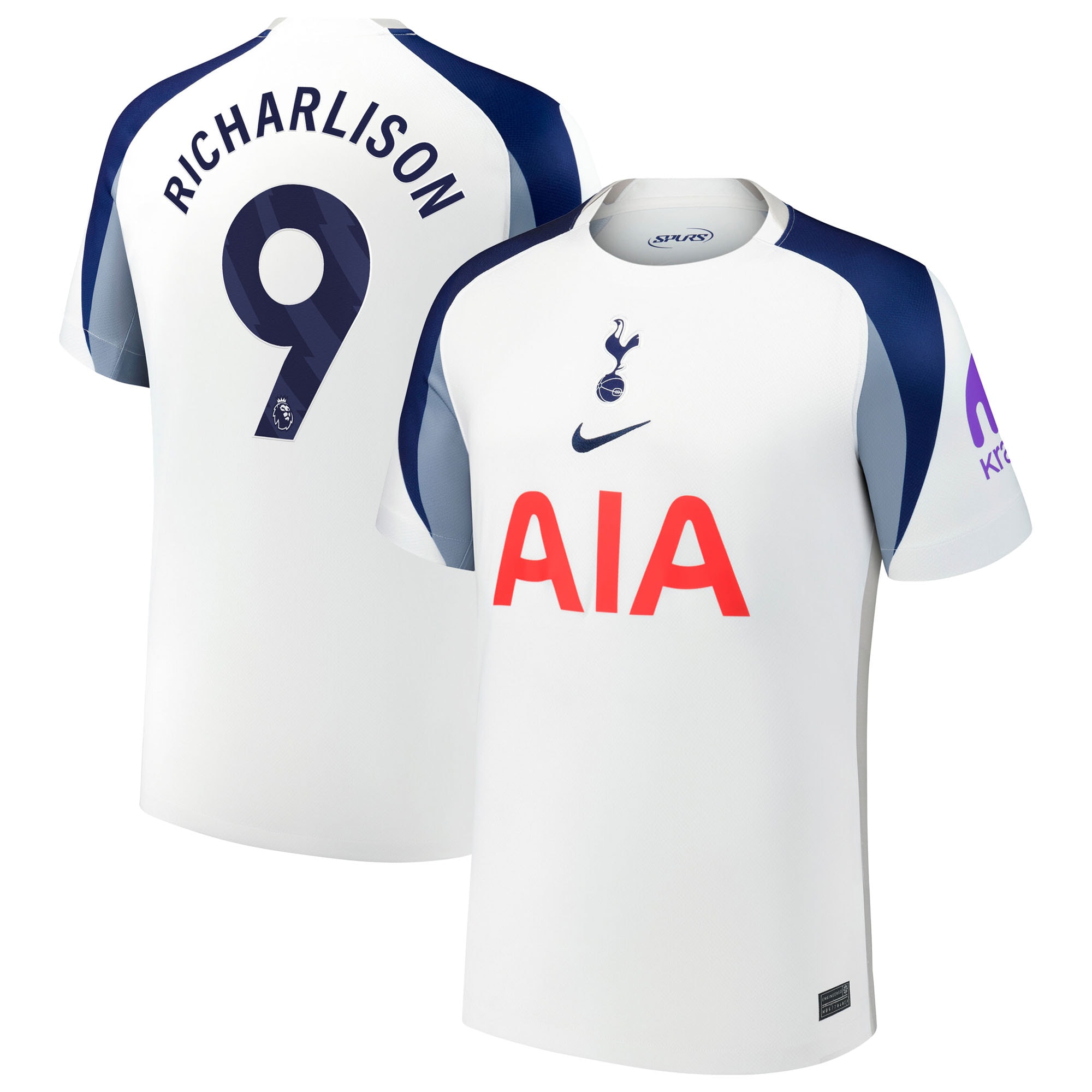 Richarlison Tottenham Hotspur 2025/26 Home Player Jersey - White