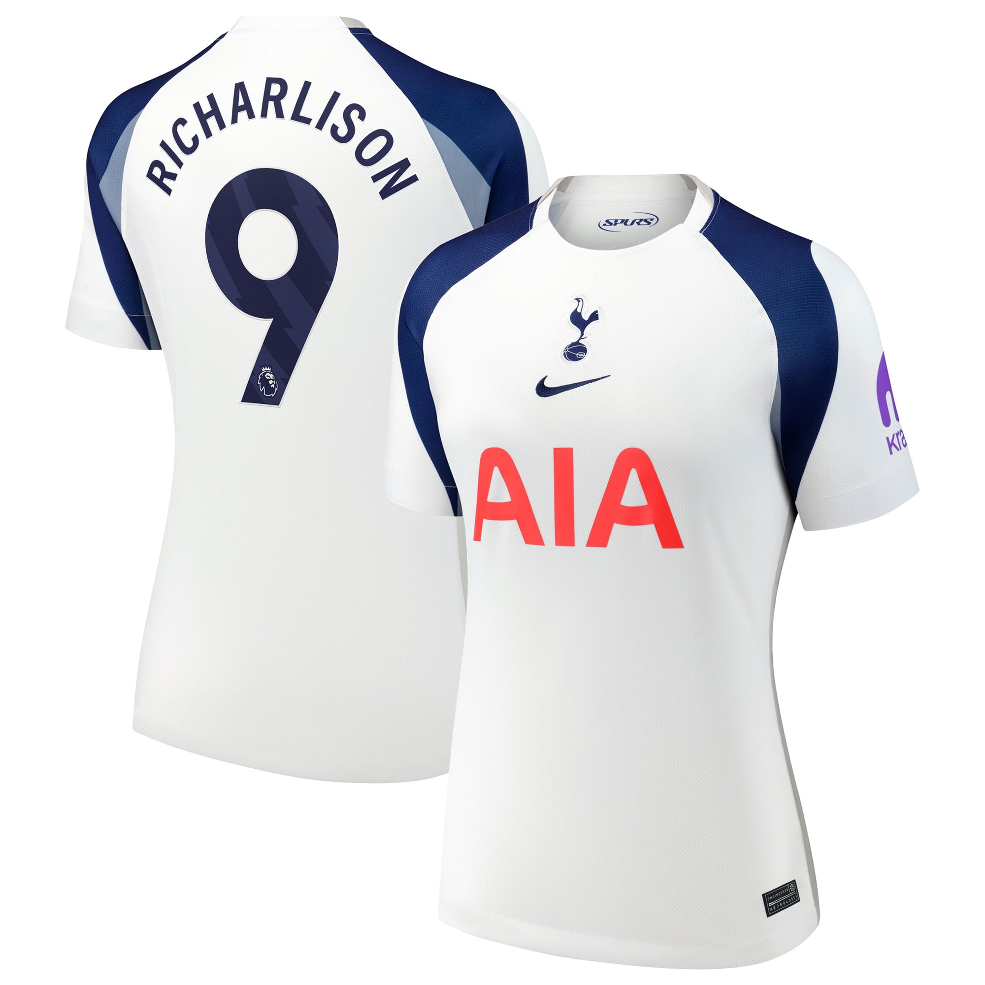 Richarlison Tottenham Hotspur Women's 2025/26 Home Player Jersey - White