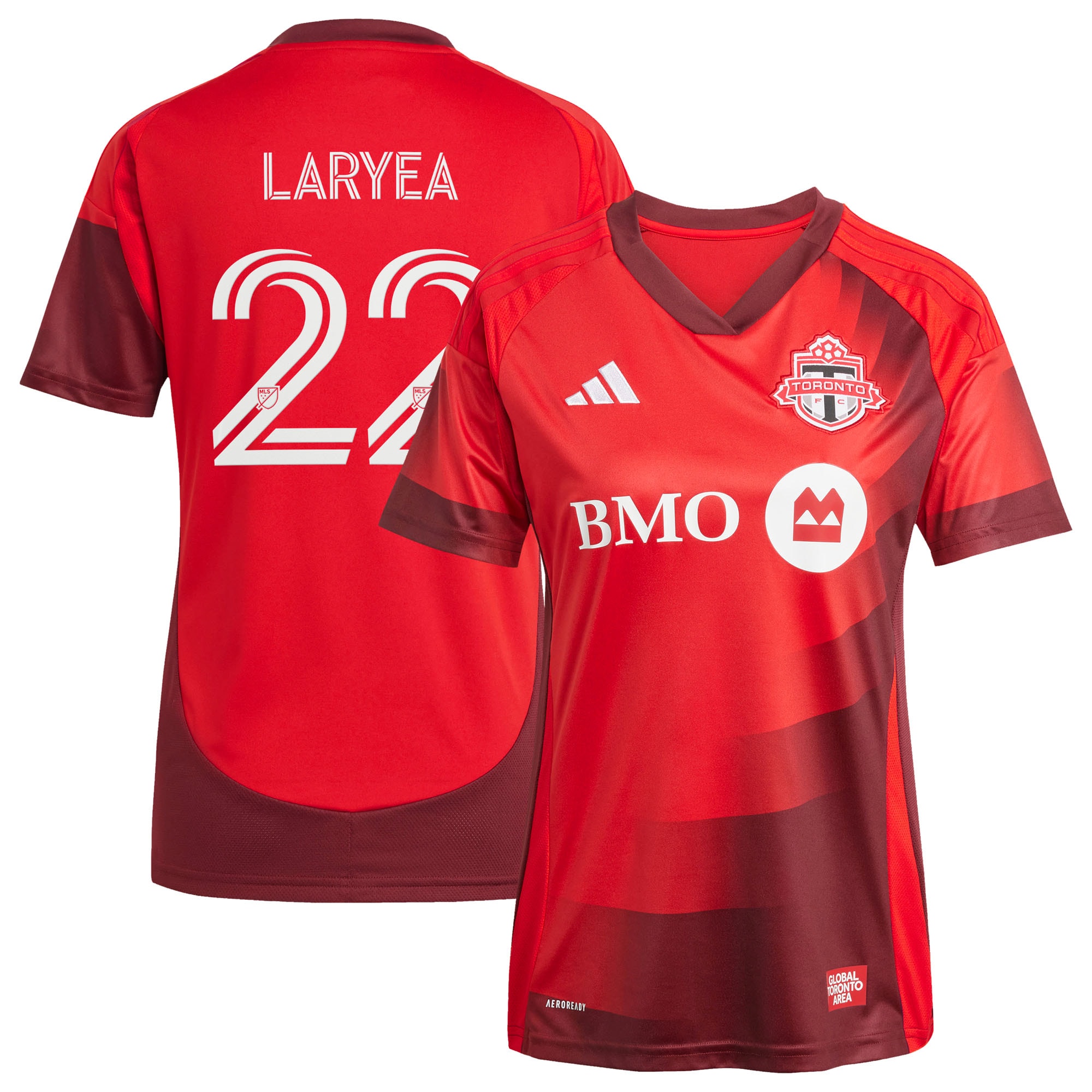 Richie Laryea Toronto FC Women's 2025 Club Kit Player Jersey - Red