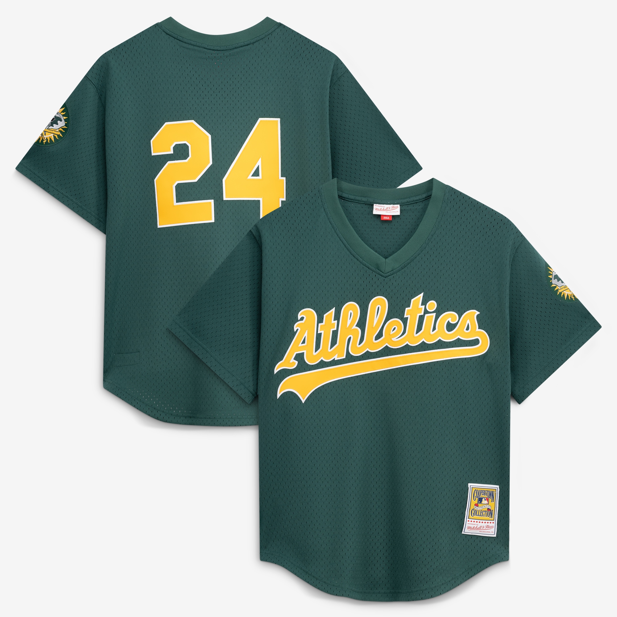Rickey Henderson Athletics Batting Practice Jersey - Green