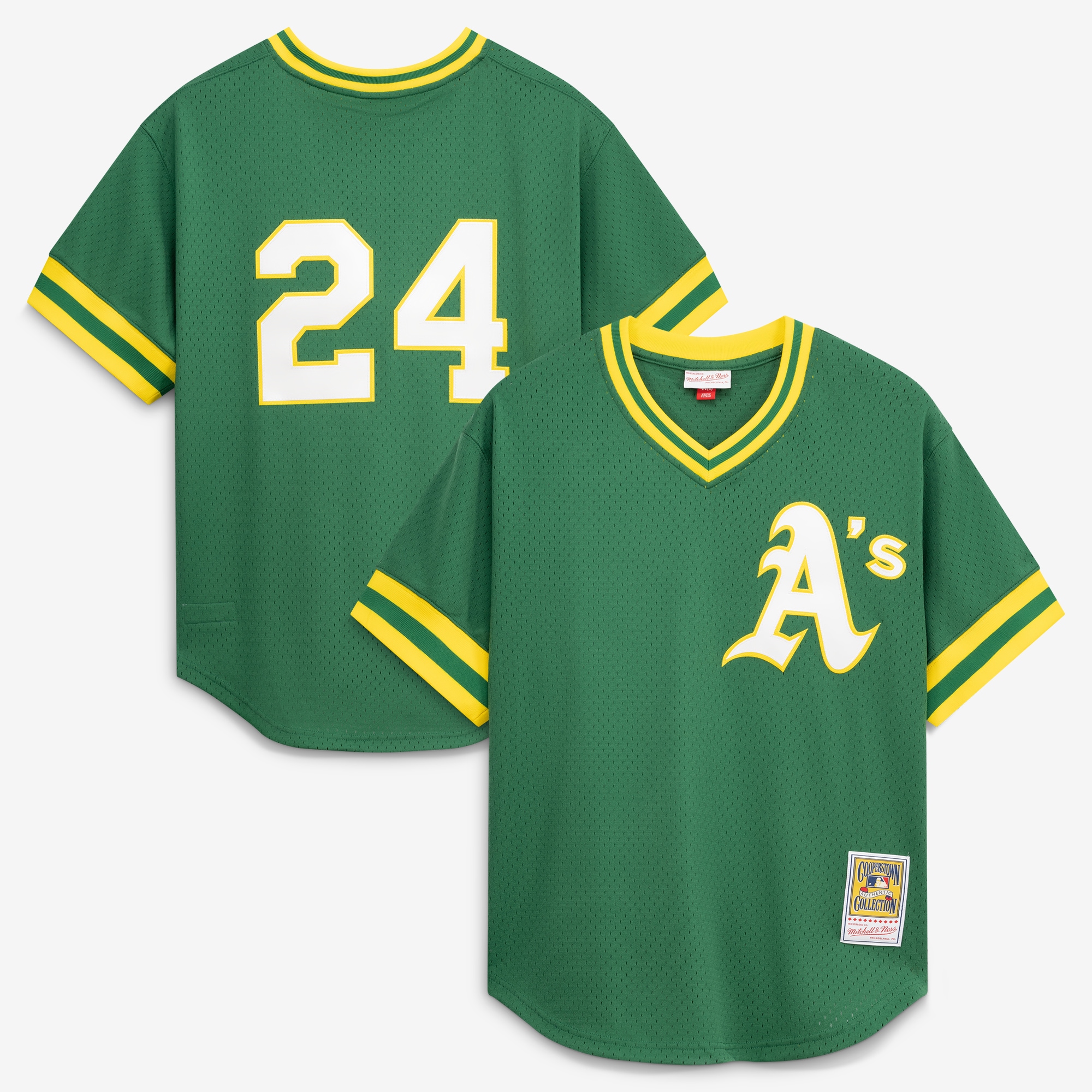 Rickey Henderson Athletics Batting Practice Jersey - Green