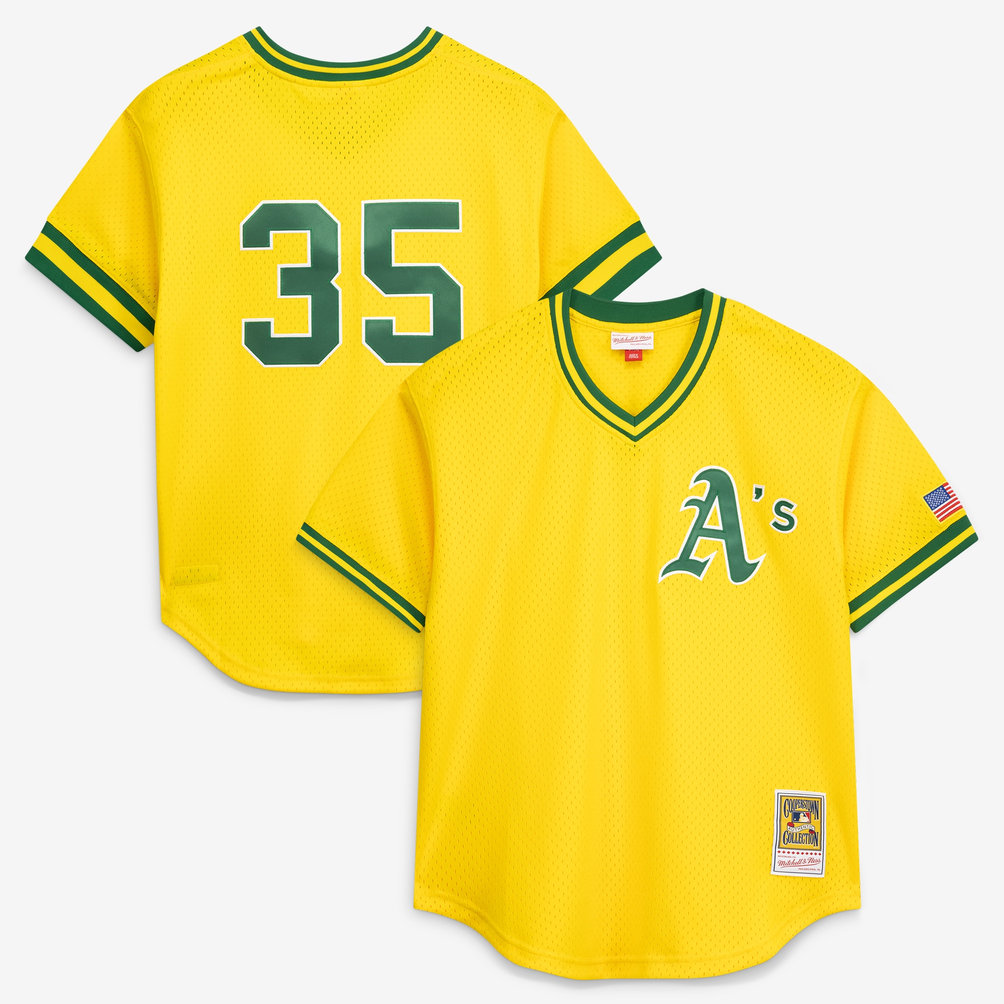 Rickey Henderson Athletics Batting Practice Jersey - Yellow