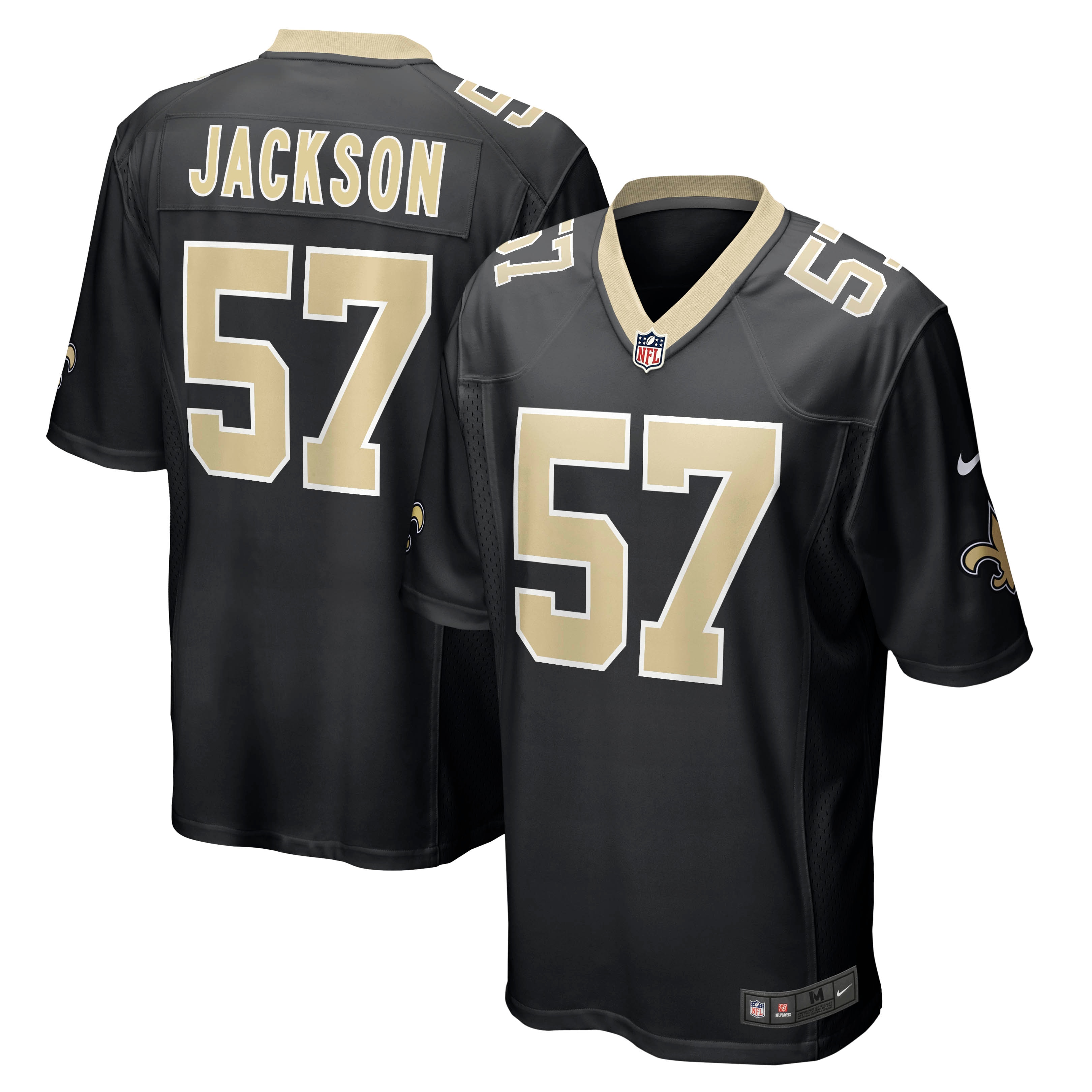 Rickey Jackson New Orleans Saints Retired Player Jersey - Black