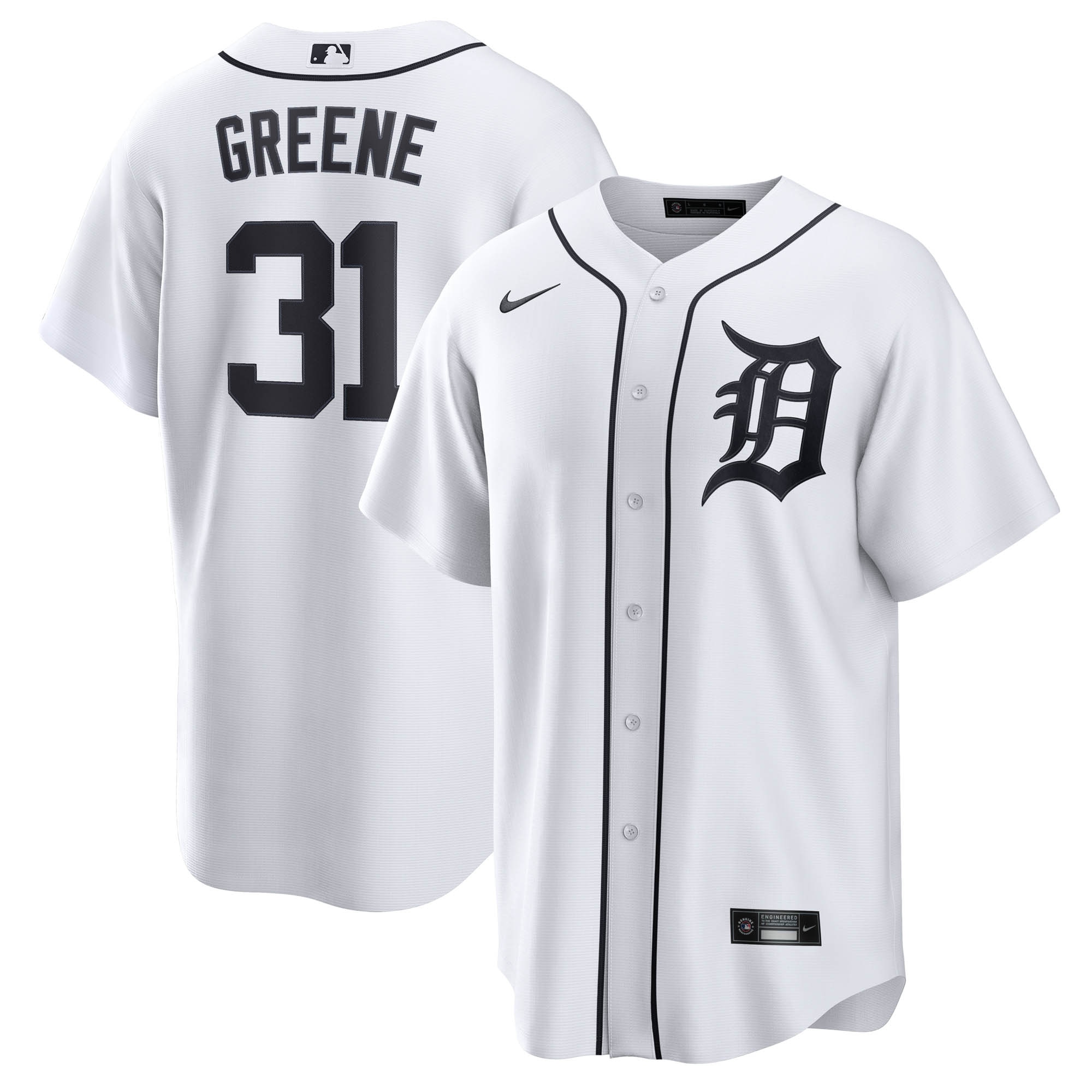 Riley Greene Detroit Tigers Home Jersey - White