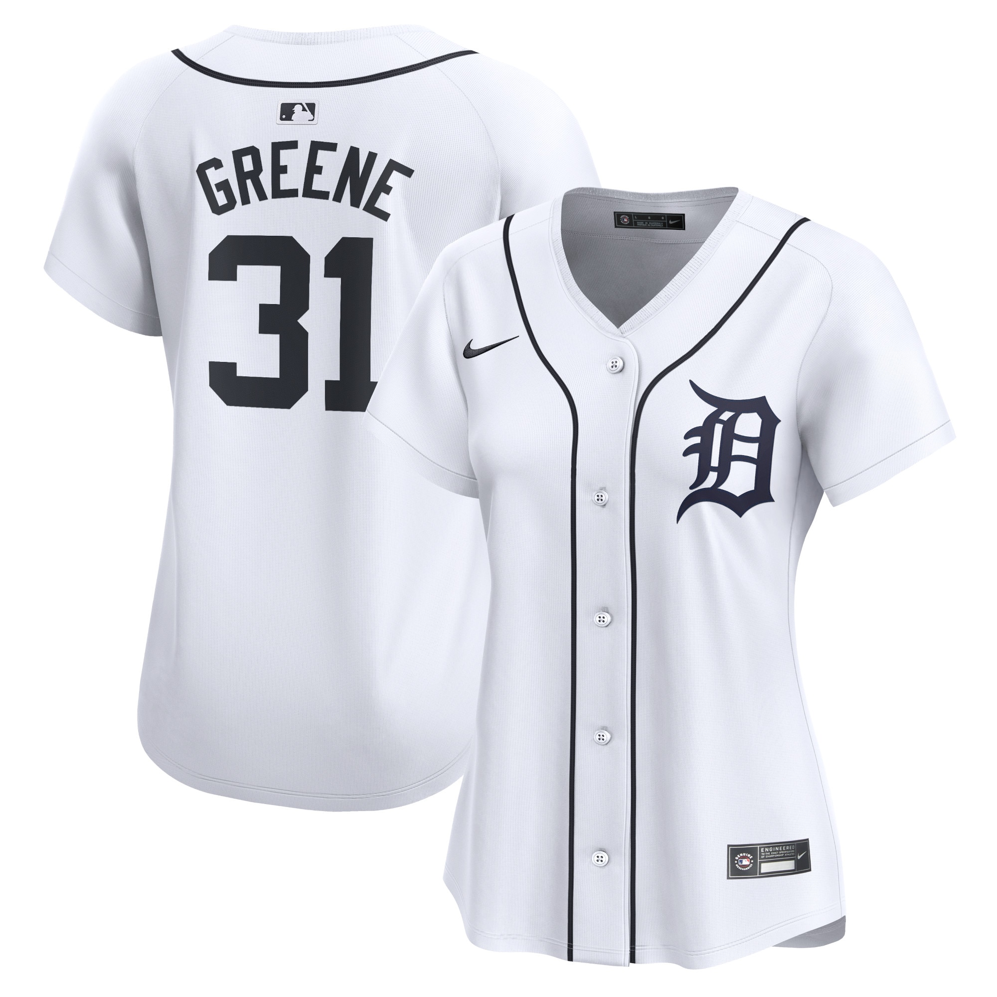 Riley Greene Detroit Tigers Women's Home Limited Player Jersey - White