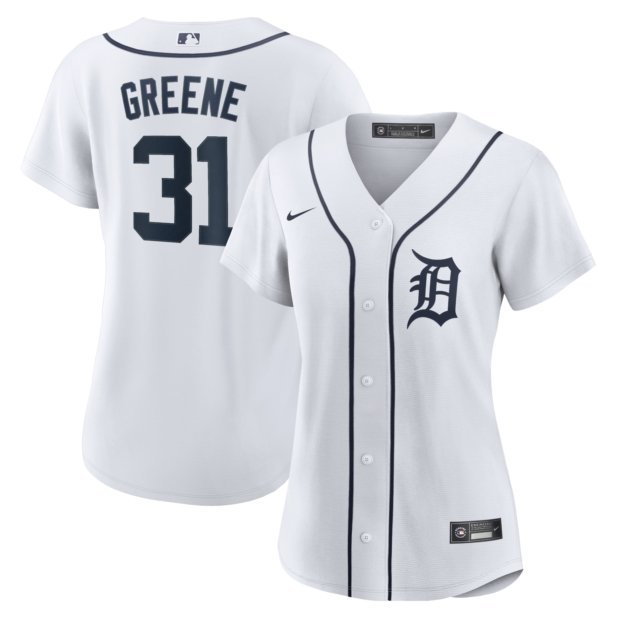 Riley Greene Detroit Tigers Women's Home Player Jersey - White
