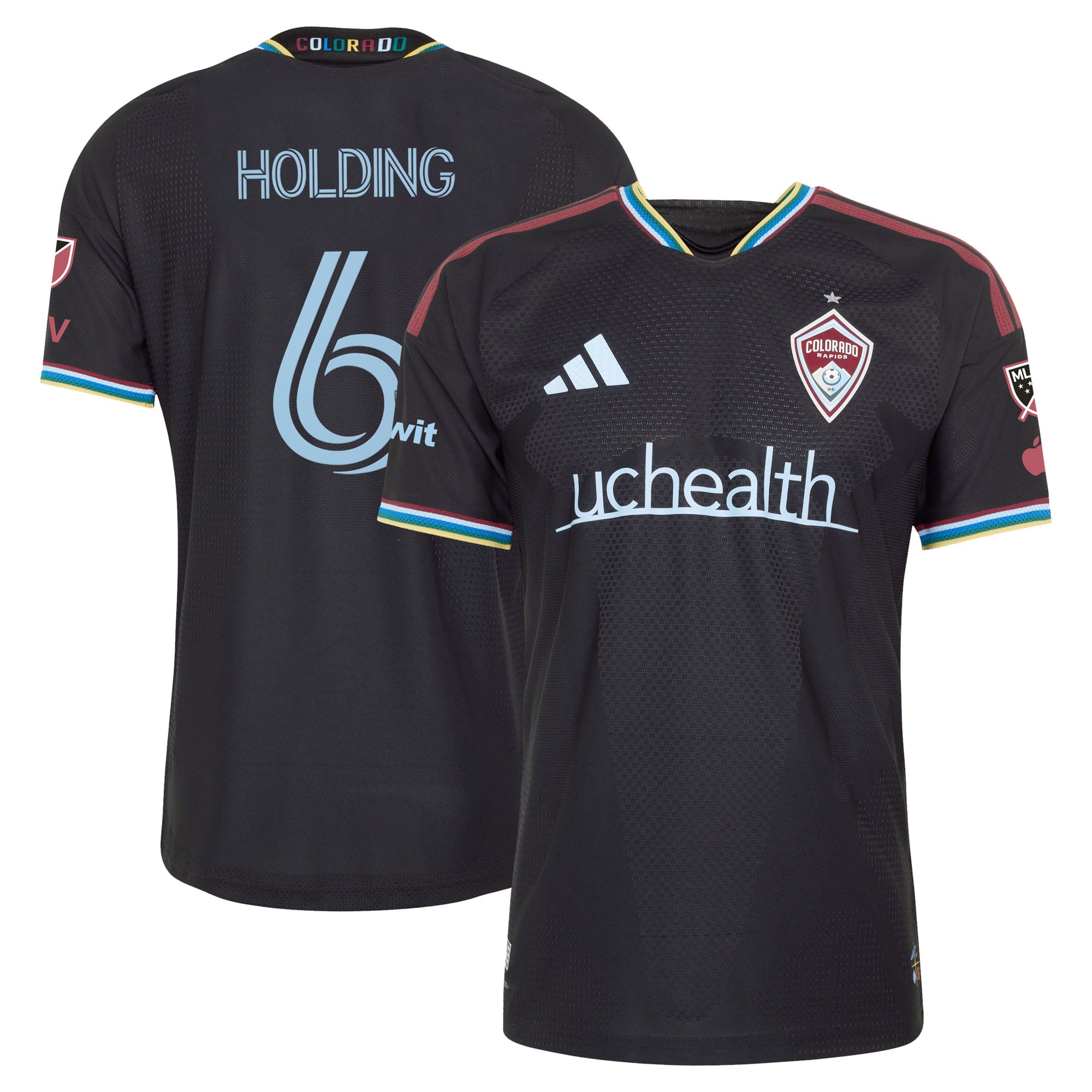 Rob Holding Colorado Rapids 2026 Colorful Colorado On-Field Patch Jersey - Black