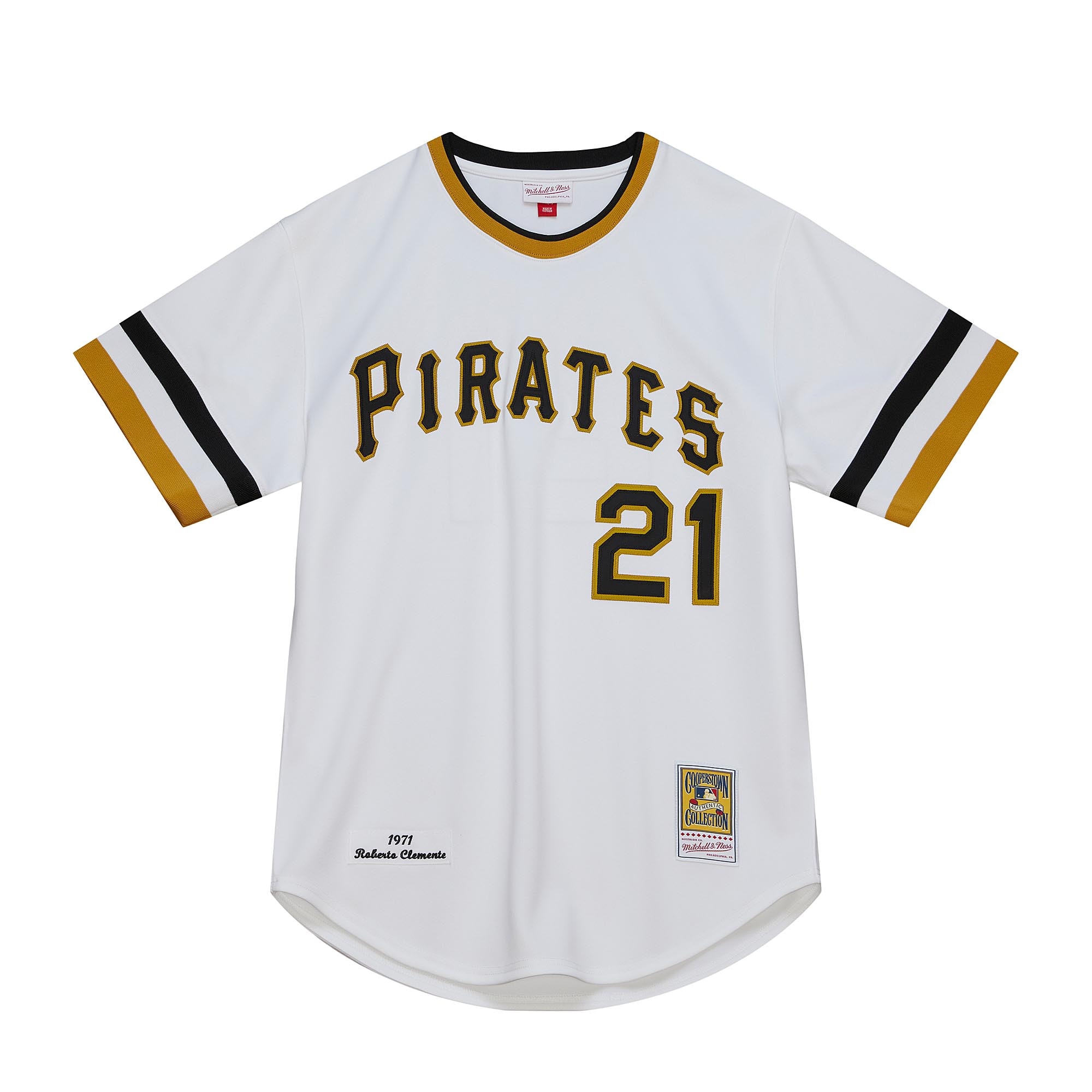 Roberto Clemente Pittsburgh Pirates Cooperstown Collection Jersey - White