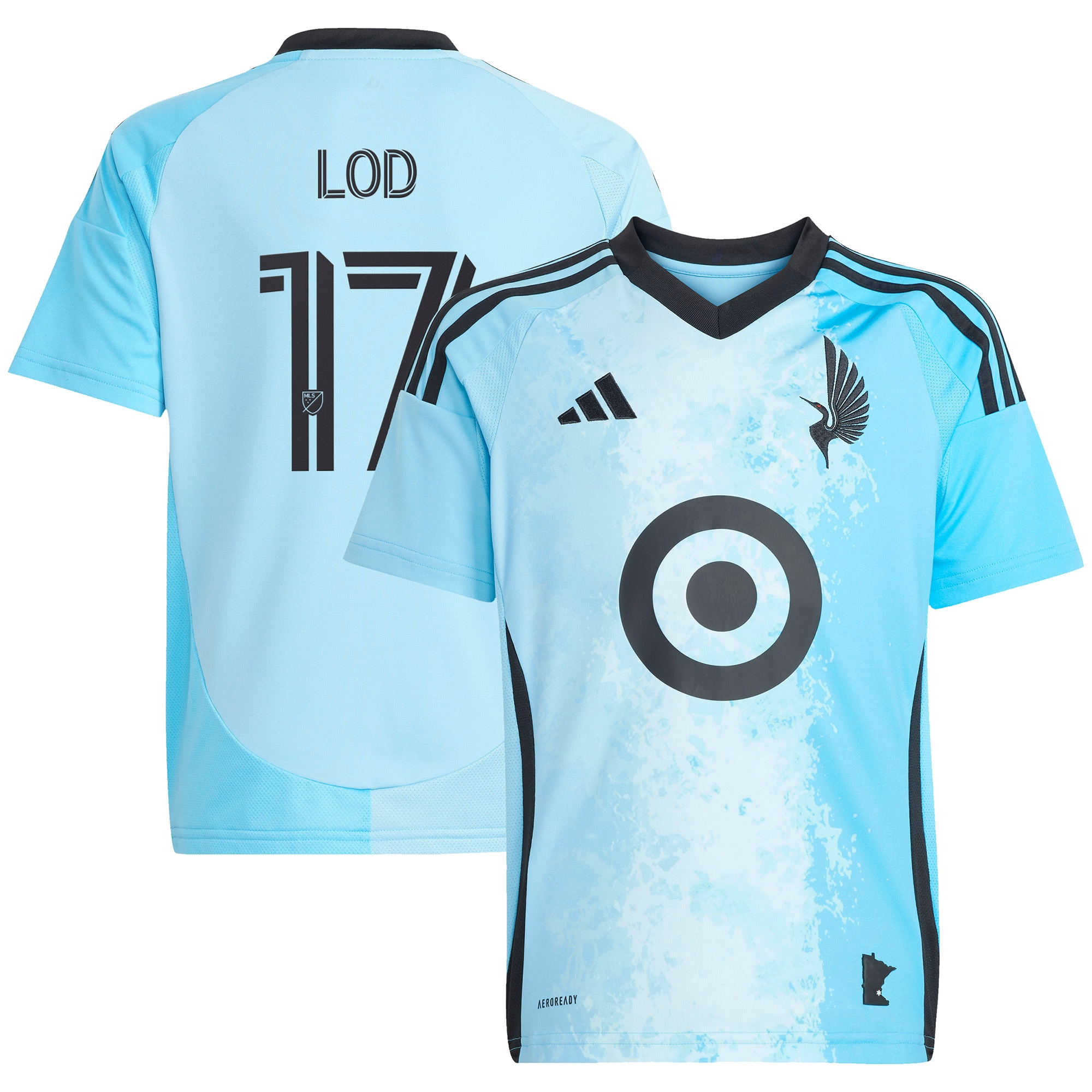 Robin Lod Minnesota United FC Youth 2025 CONVERGENCE Player Jersey - Blue