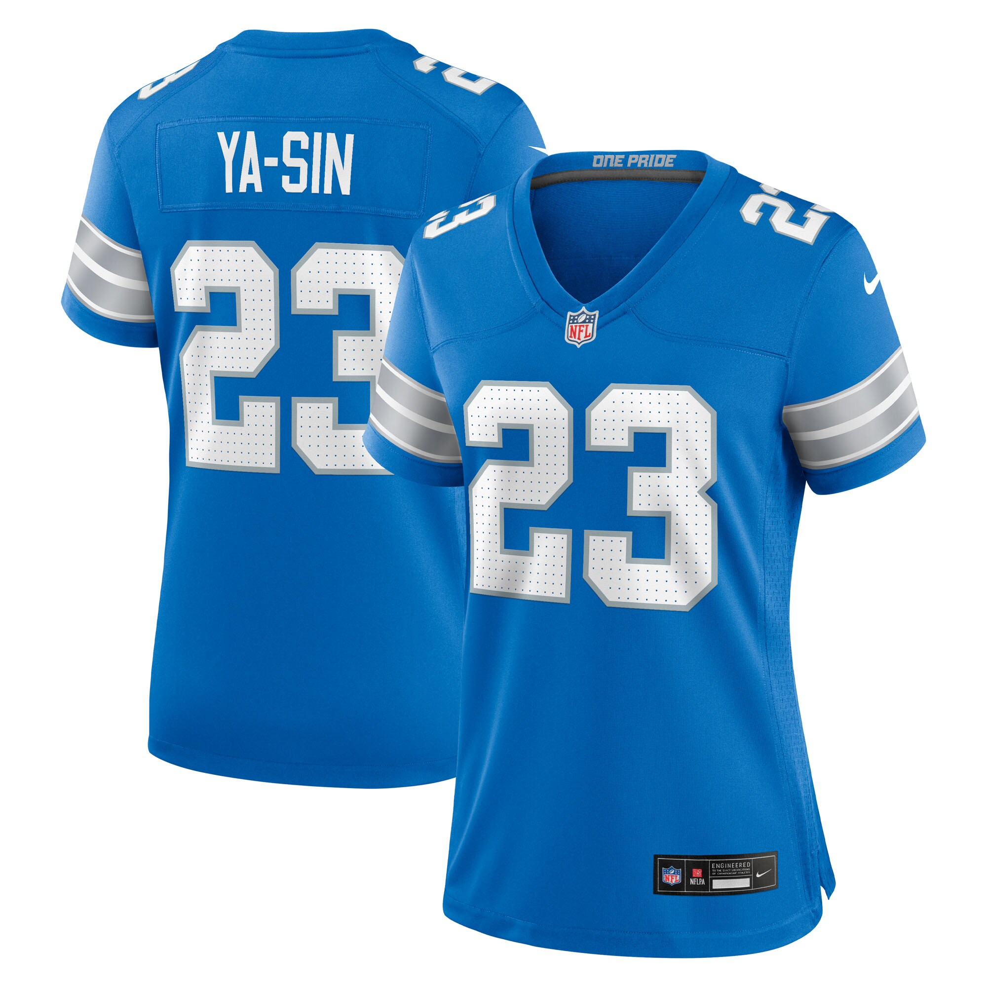 Rock Ya-Sin Detroit Lions Women's Team Game Jersey - Blue