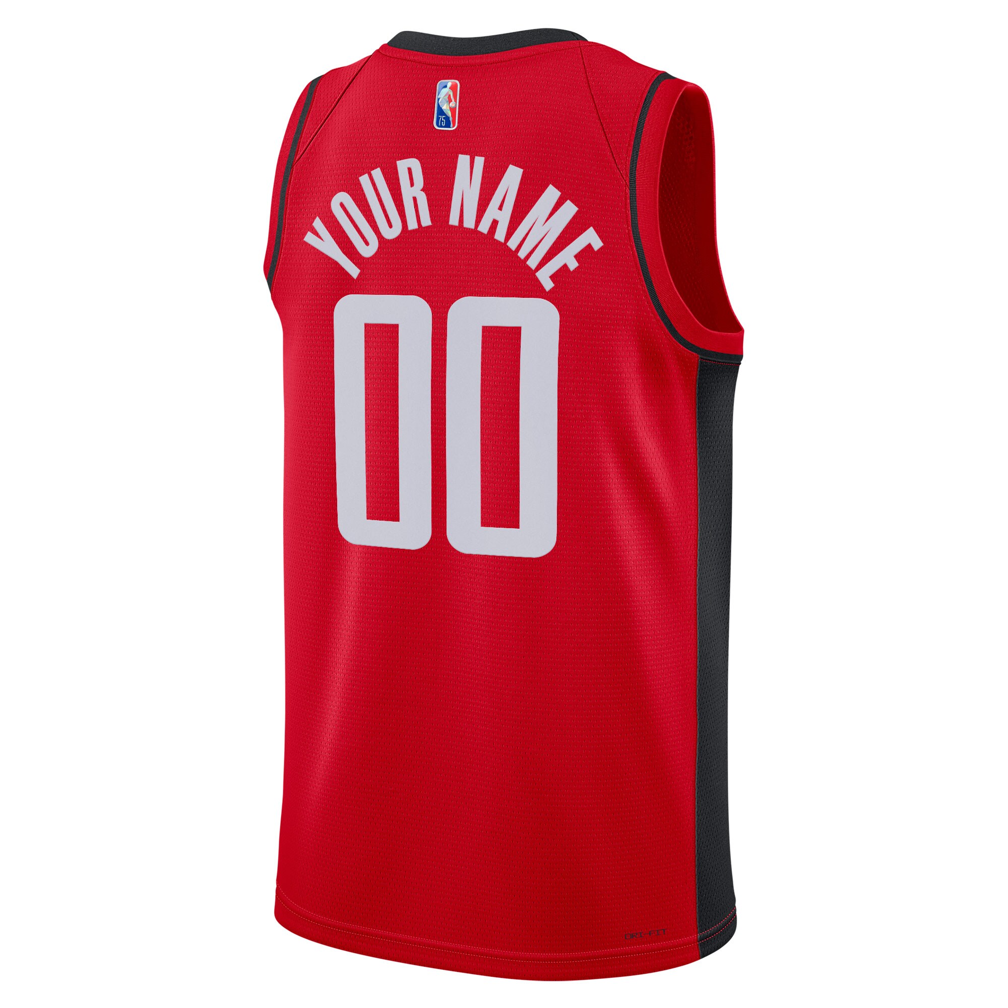 Alternative view of Rockets Custom Red Jersey - Nike - Icon Edition