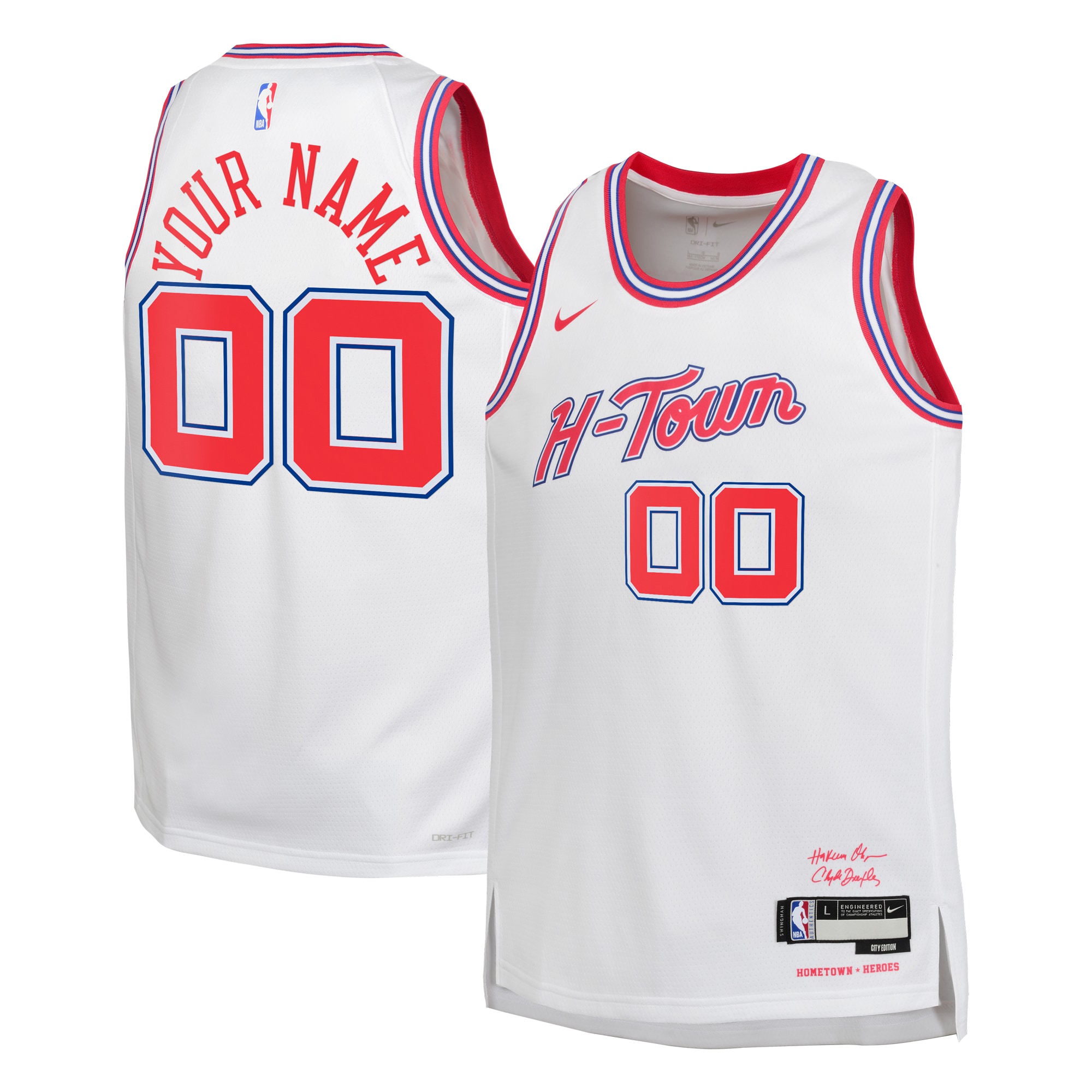Rockets H-Town White Jersey nike - Nike Rockets H-Town White Jersey
