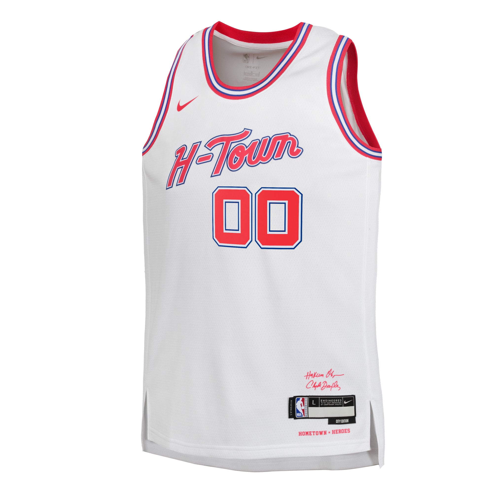 Alternative view of Rockets H-Town White Jersey nike - Nike Rockets H-Town White Jersey