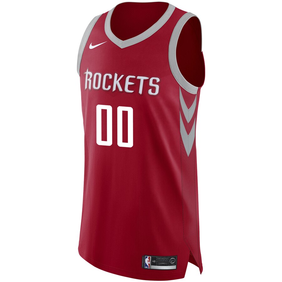 Alternative view of Rockets Maroon Custom Jersey - Nike - Earned Edition