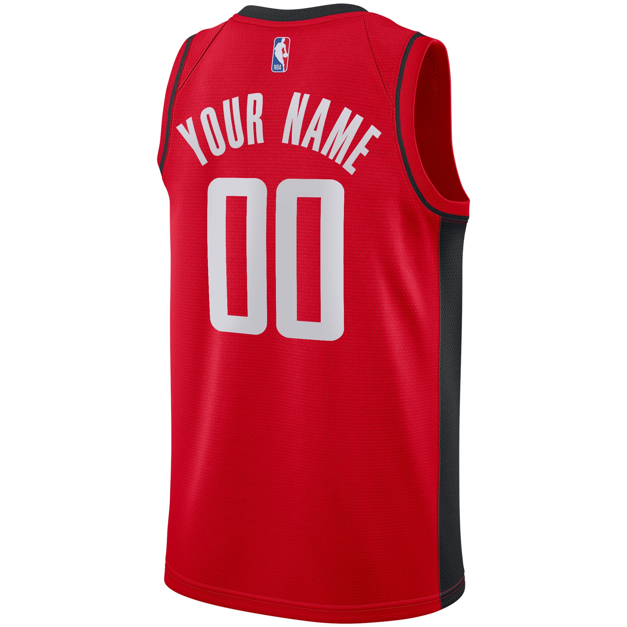 Alternative view of Rockets Red Custom Jersey - Nike - Personalize Your Swingman!