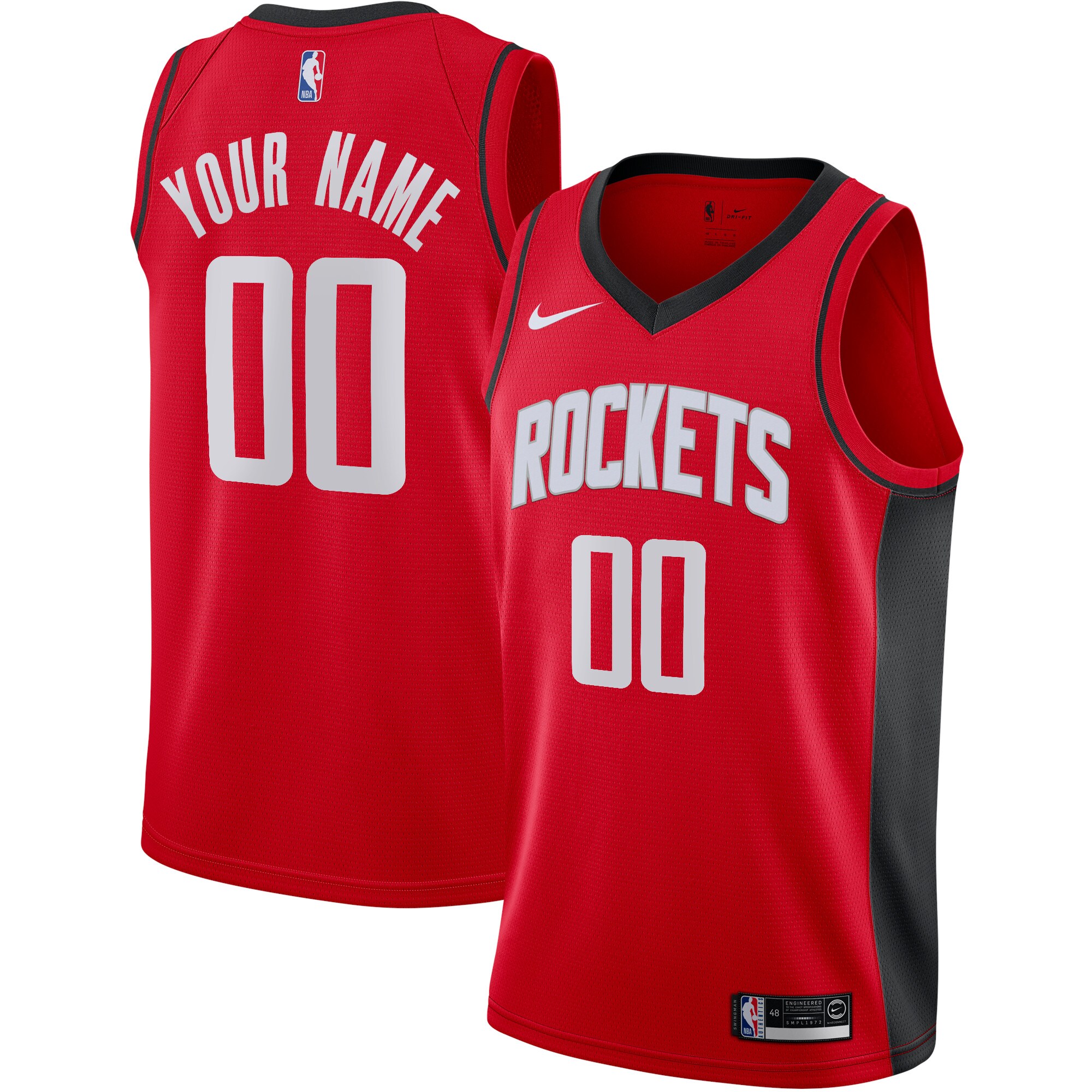 Rockets Red Custom Jersey - Nike - Personalize Your Swingman!