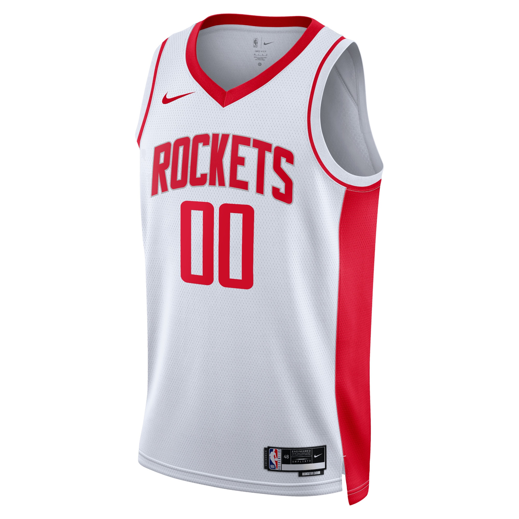 Alternative view of Rockets White Custom Jersey nike association - Nike Rockets White