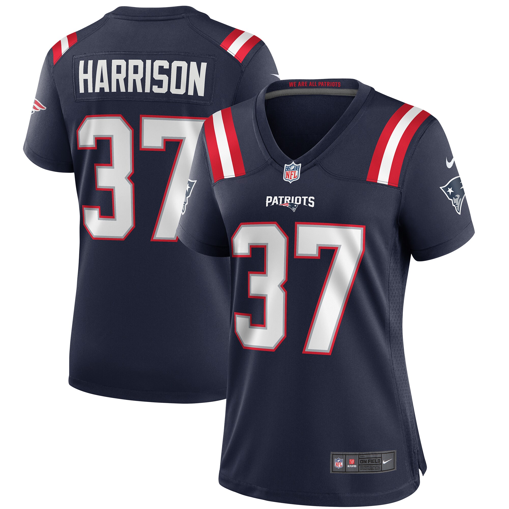 Rodney Harrison New England Patriots Women's Game Retired Player Jersey - Navy