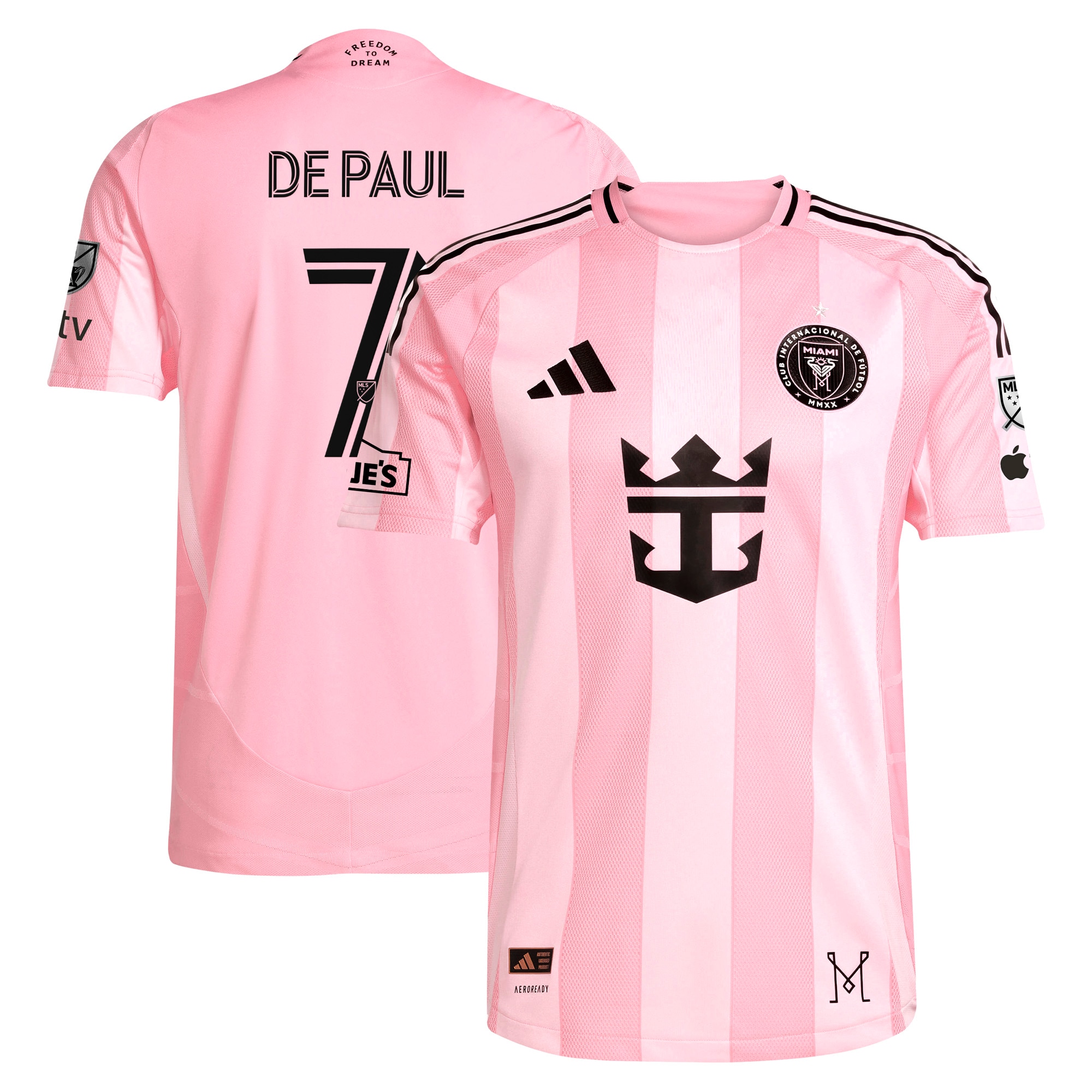 Rodrigo De Paul Inter Miami CF 2025 Euforia On-Field Jersey - Pink