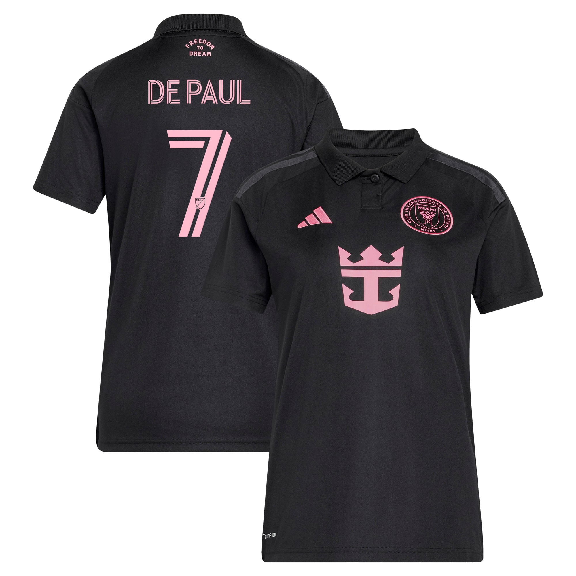 Rodrigo De Paul Inter Miami CF Women's 2026 Presagio Jersey - Black