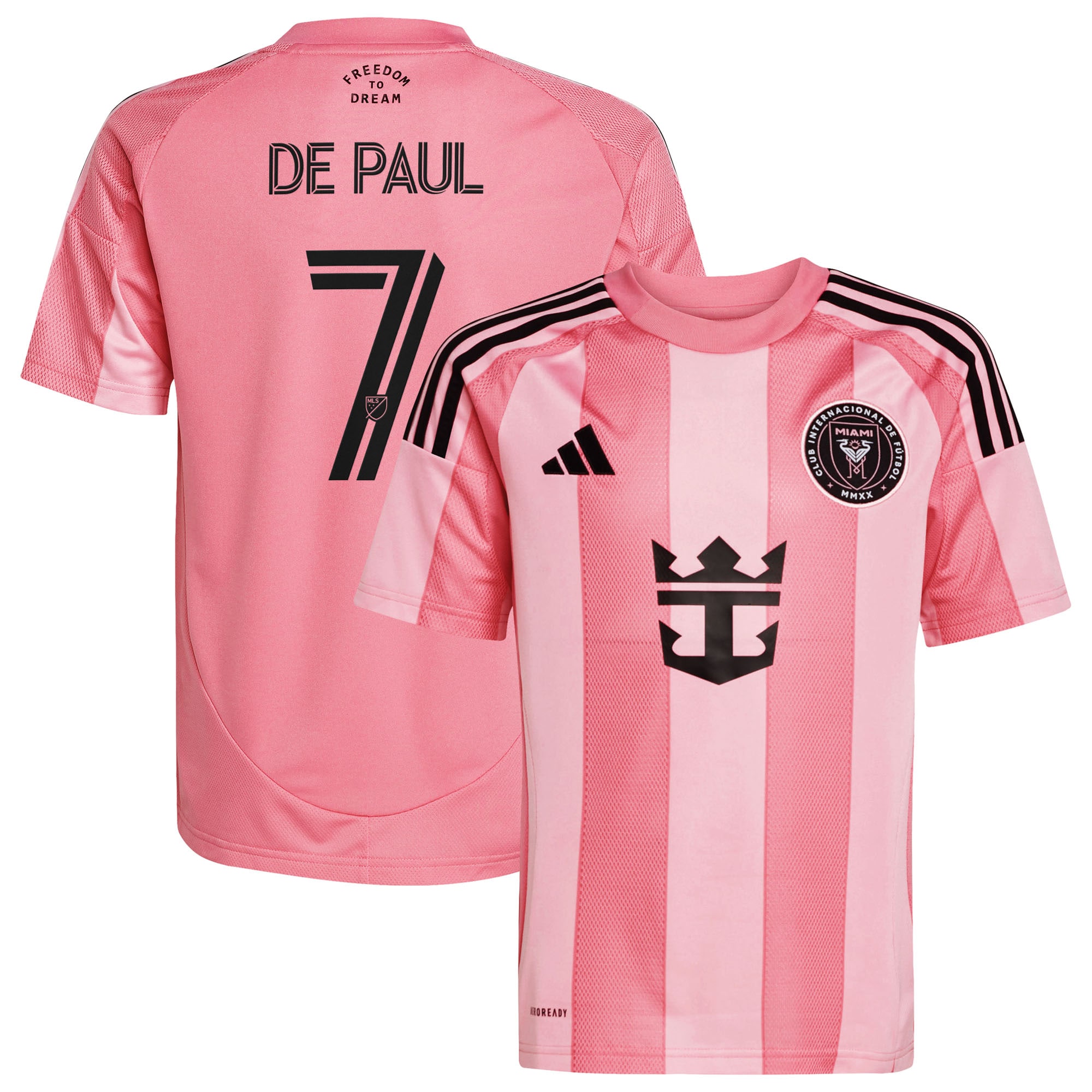Rodrigo De Paul Inter Miami CF Youth 2025 Euforia Player Jersey - Light Pink