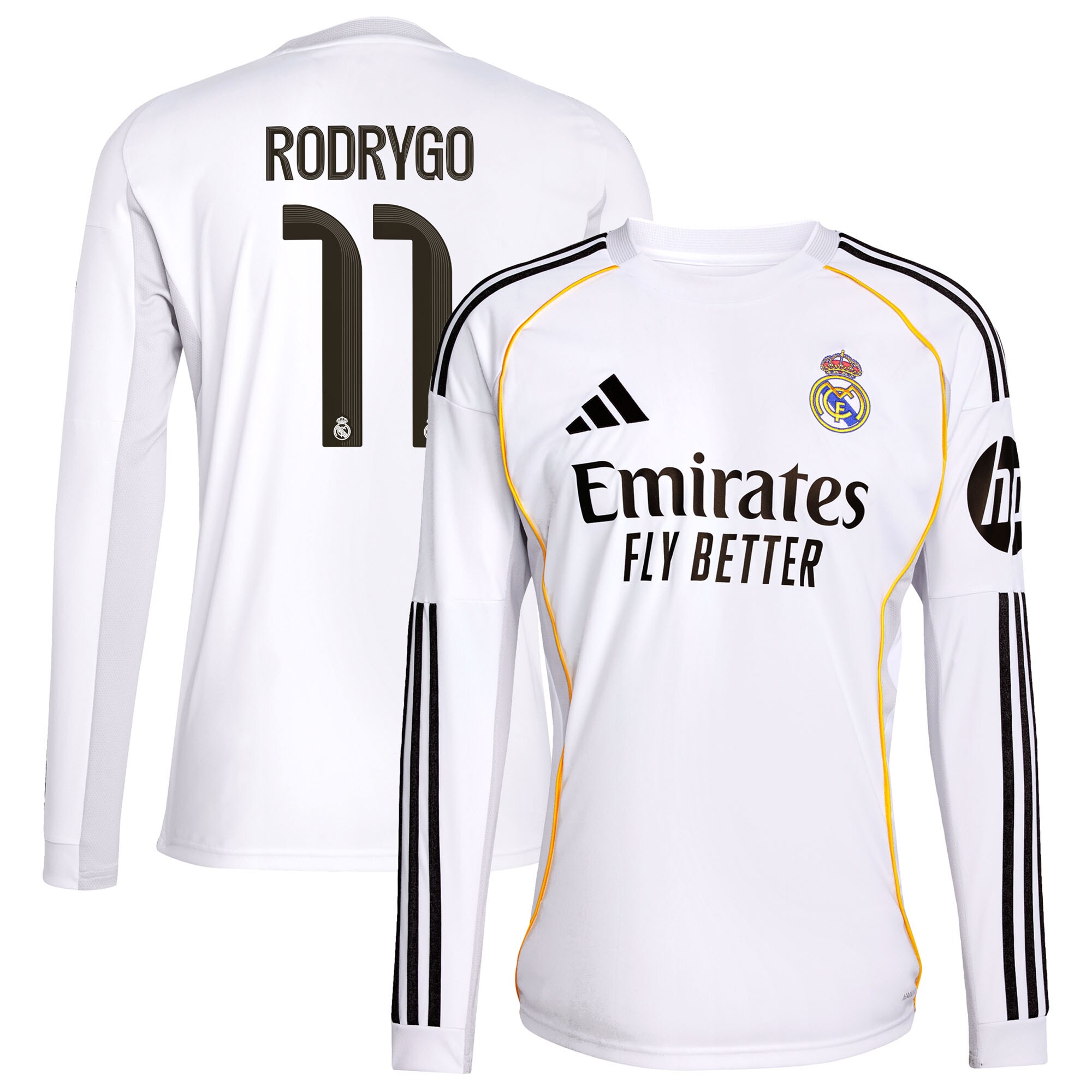 Rodrygo Real Madrid 2025/26 Home Jersey - White