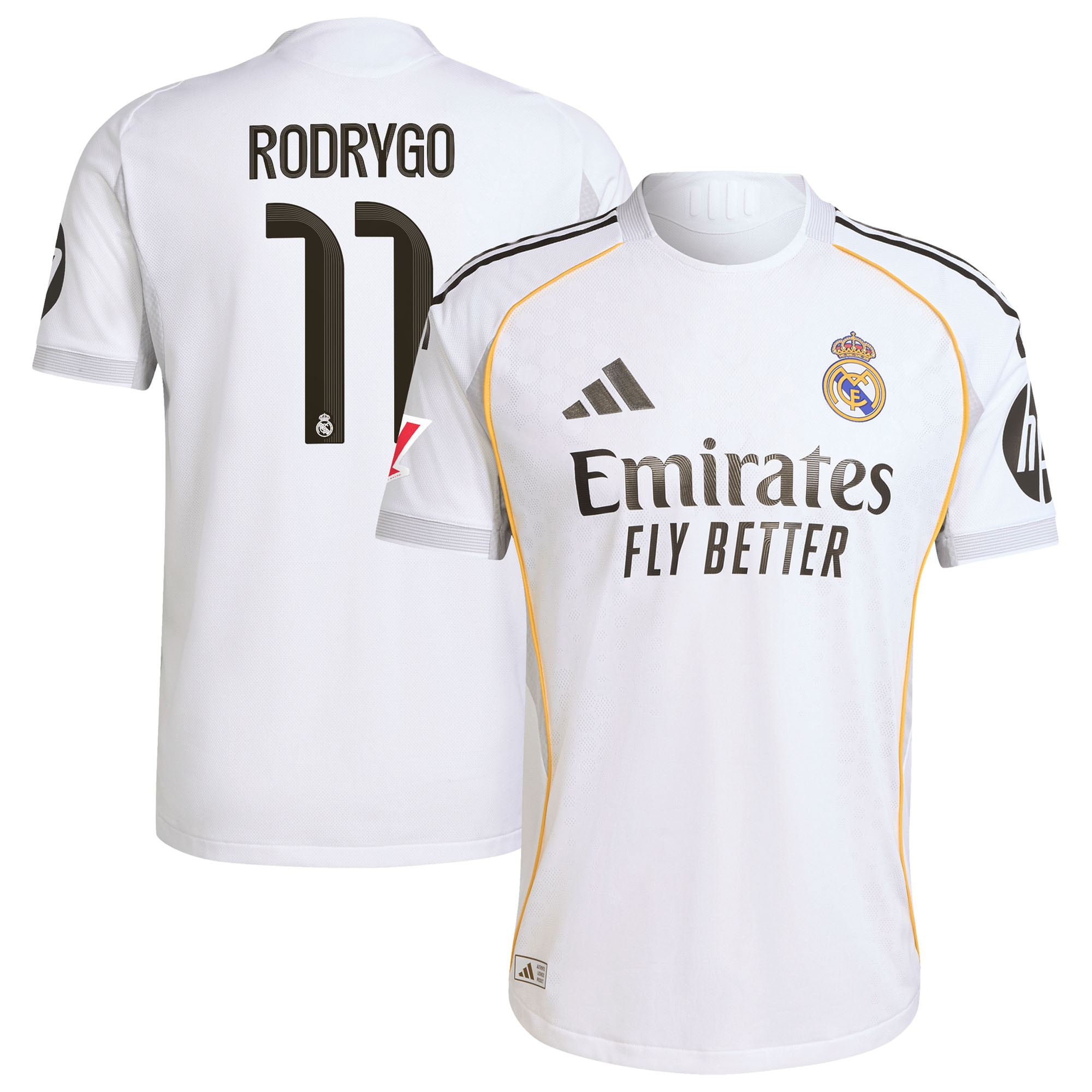 Rodrygo Real Madrid 2025/26 Home Jersey - White