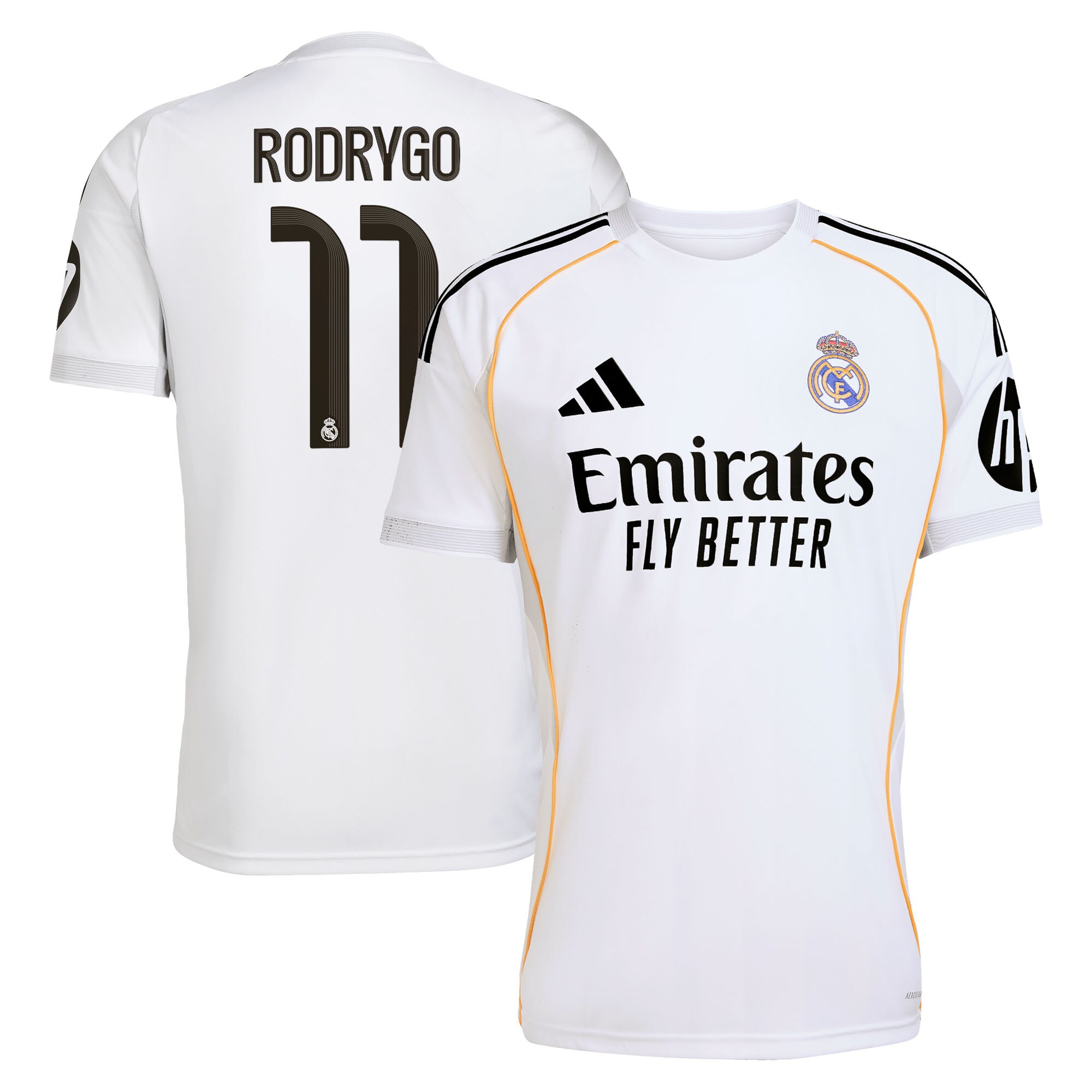 Rodrygo Real Madrid 2025/26 Home Jersey - White