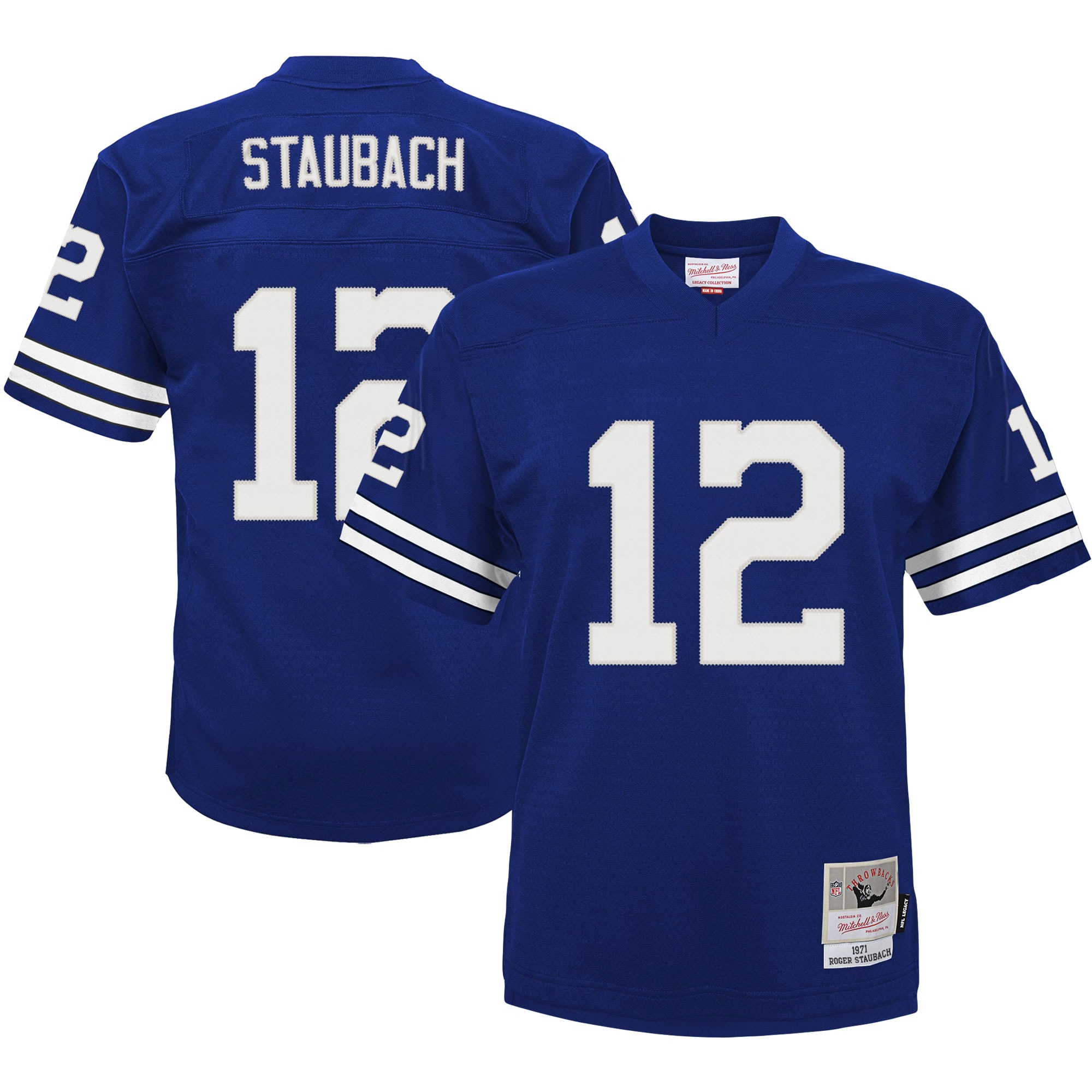 Roger Staubach Dallas Cowboys Preschool 1971 Retired Player Legacy Jersey - Navy