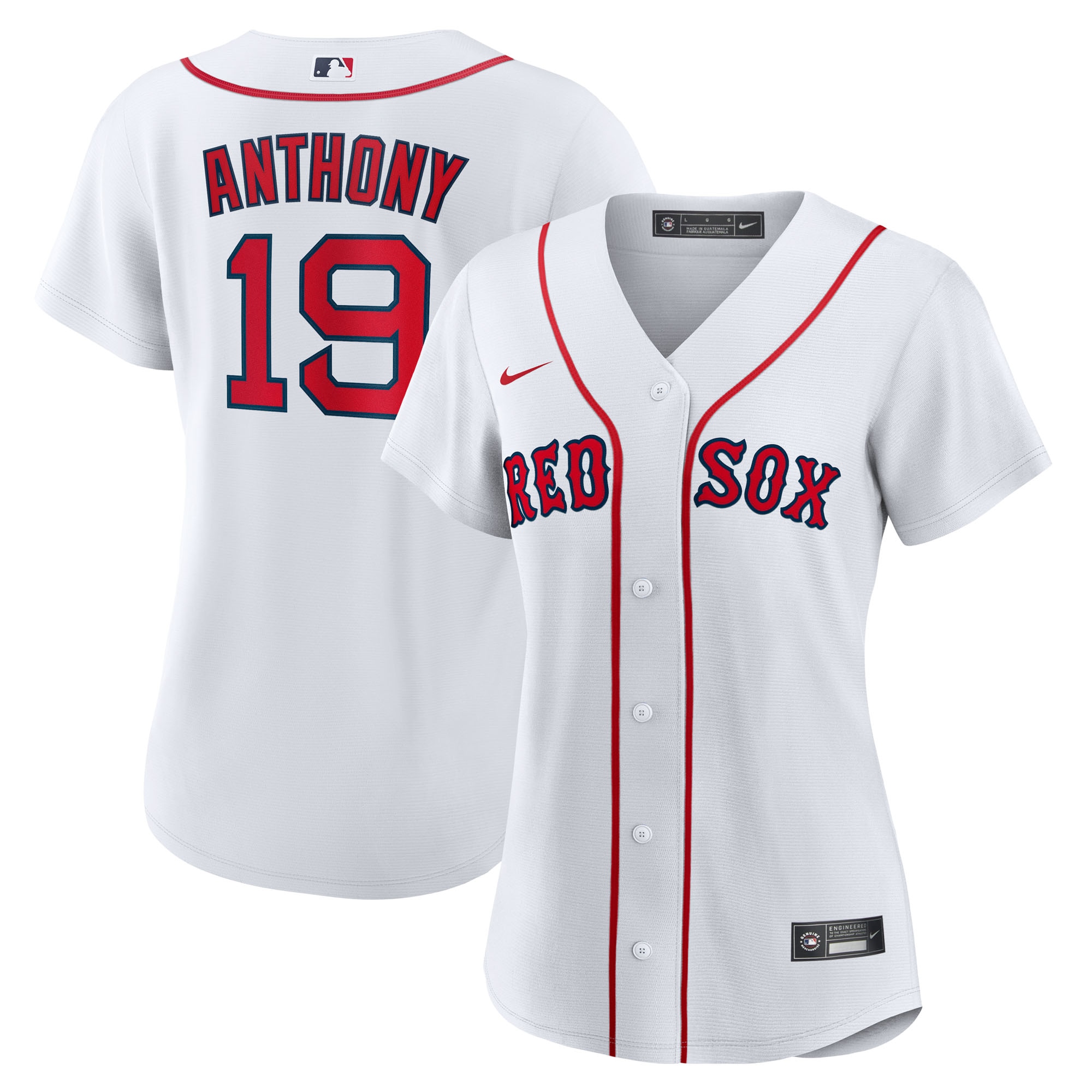 Roman Anthony Boston Red Sox Women's Home Jersey – White