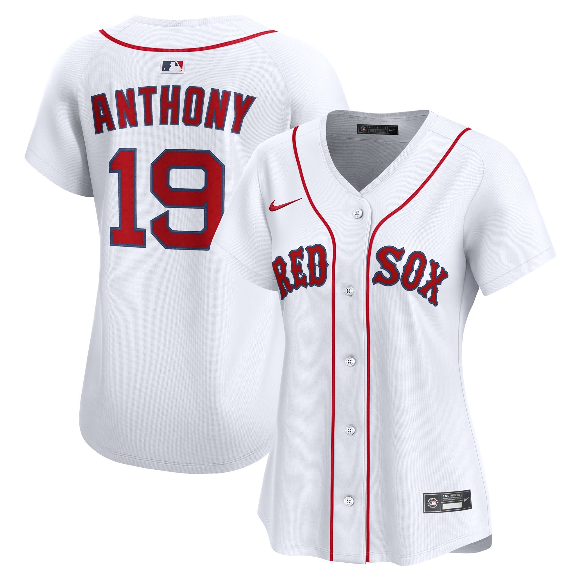 Roman Anthony Boston Red Sox Women's Home Limited Player Jersey - White
